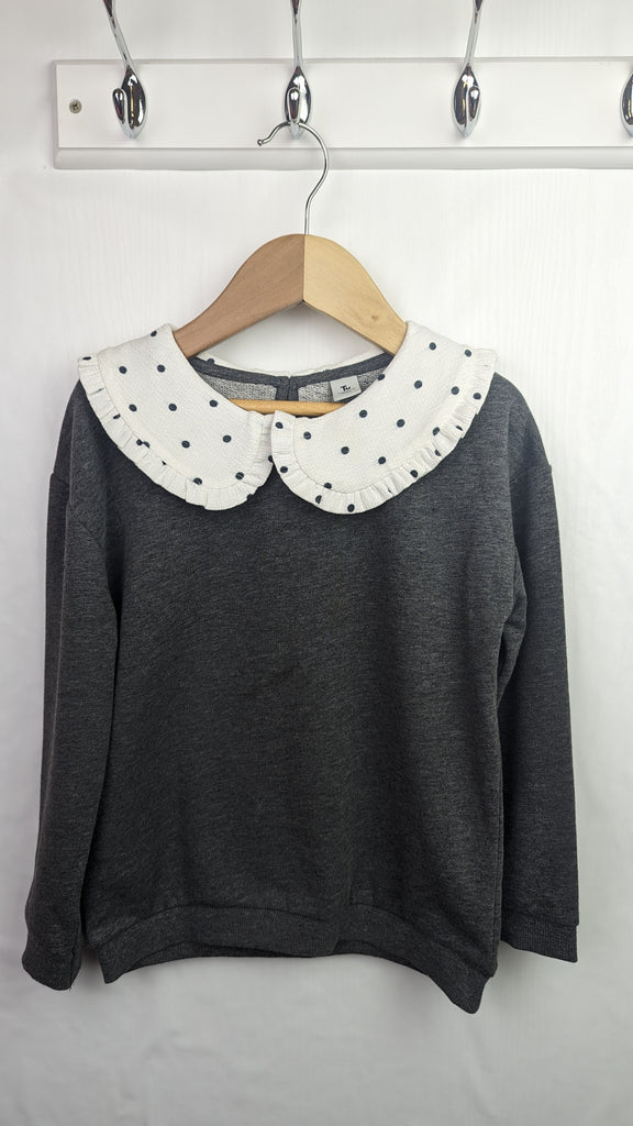 TU Spot Collar Jumper 6-7 Years TU Used, Preloved, Preworn & Second Hand Baby, Kids & Children's Clothing UK Online. Cheap affordable. Brands including Next, Joules, Nutmeg, TU, F&F, H&M.
