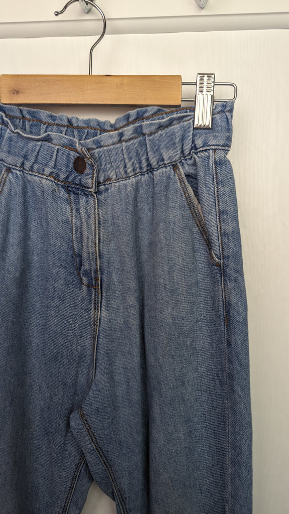 Next denim paper bag jeans 7y Next Used, Preloved, Preworn & Second Hand Baby, Kids & Children's Clothing UK Online. Cheap affordable. Brands including Next, Joules, Nutmeg, TU, F&F, H&M.