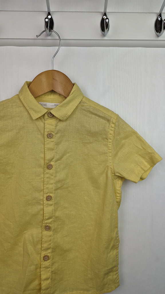 NEXT Yellow Cotton & Linen Shirt 2-3y Next Used, Preloved, Preworn & Second Hand Baby, Kids & Children's Clothing UK Online. Cheap affordable. Brands including Next, Joules, Nutmeg, TU, F&F, H&M.