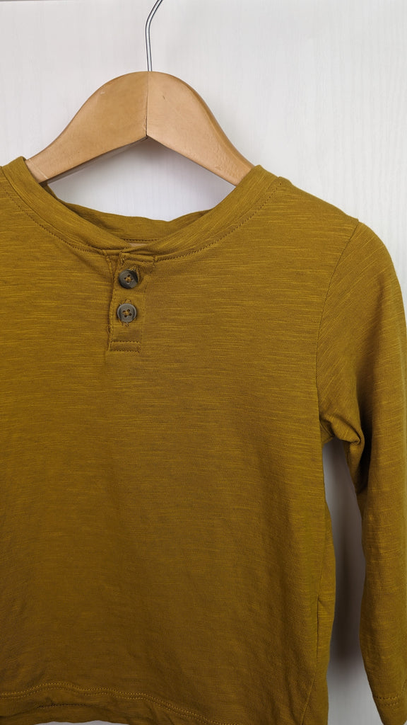 H&M Mustard Long Sleeve Top 18-24m H&M Used, Preloved, Preworn & Second Hand Baby, Kids & Children's Clothing UK Online. Cheap affordable. Brands including Next, Joules, Nutmeg, TU, F&F, H&M.
