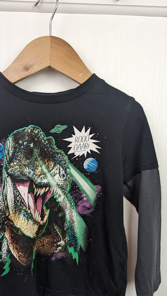 M&Co Dinosaur Long Sleeve Top 3-4 Years M&Co Used, Preloved, Preworn & Second Hand Baby, Kids & Children's Clothing UK Online. Cheap affordable. Brands including Next, Joules, Nutmeg, TU, F&F, H&M.
