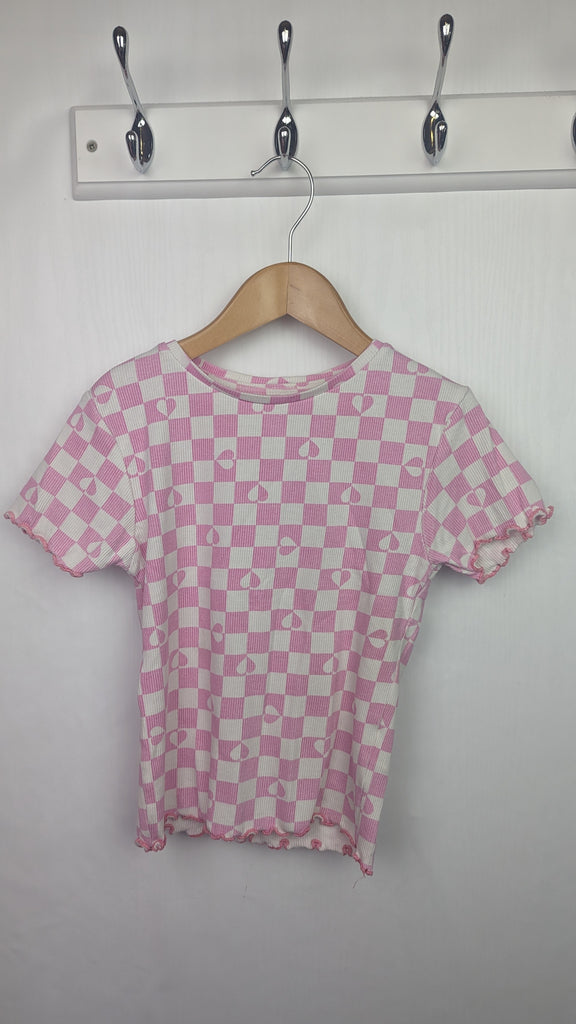 Primark Pink Check Top - Girls 7-8 Years Primark Used, Preloved, Preworn & Second Hand Baby, Kids & Children's Clothing UK Online. Cheap affordable. Brands including Next, Joules, Nutmeg, TU, F&F, H&M.