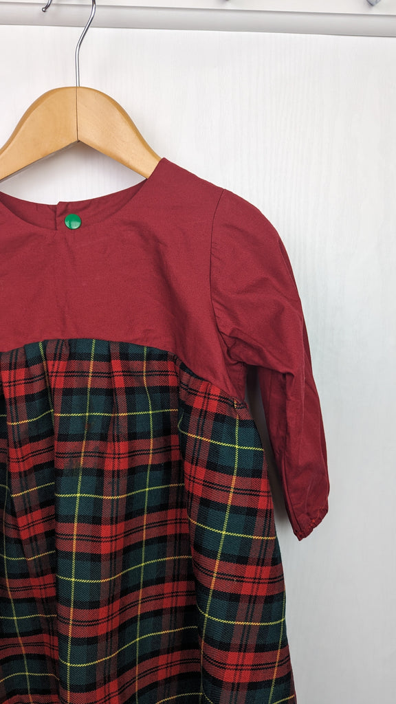 Handmade Red Tartan Dress - Girls 18-24 Months Handmade Used, Preloved, Preworn & Second Hand Baby, Kids & Children's Clothing UK Online. Cheap affordable. Brands including Next, Joules, Nutmeg, TU, F&F, H&M.