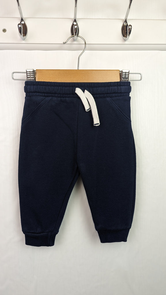 F&F Navy Jogging Bottoms - Boys 3-6 Months F&F Used, Preloved, Preworn & Second Hand Baby, Kids & Children's Clothing UK Online. Cheap affordable. Brands including Next, Joules, Nutmeg, TU, F&F, H&M.