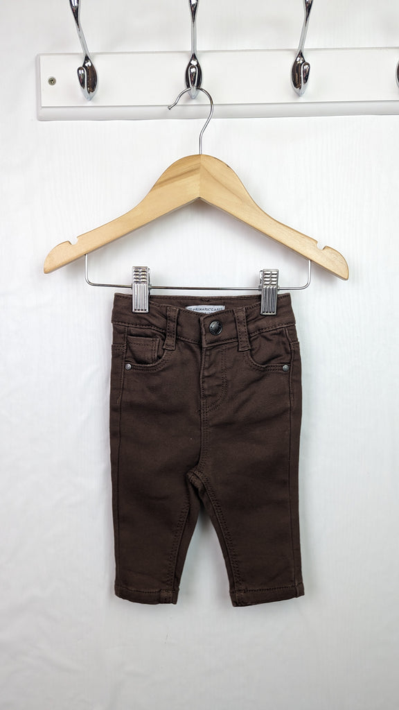 Primark Brown Jeans - Baby Boy 0-3 Months Primark Used, Preloved, Preworn & Second Hand Baby, Kids & Children's Clothing UK Online. Cheap affordable. Brands including Next, Joules, Nutmeg, TU, F&F, H&M.
