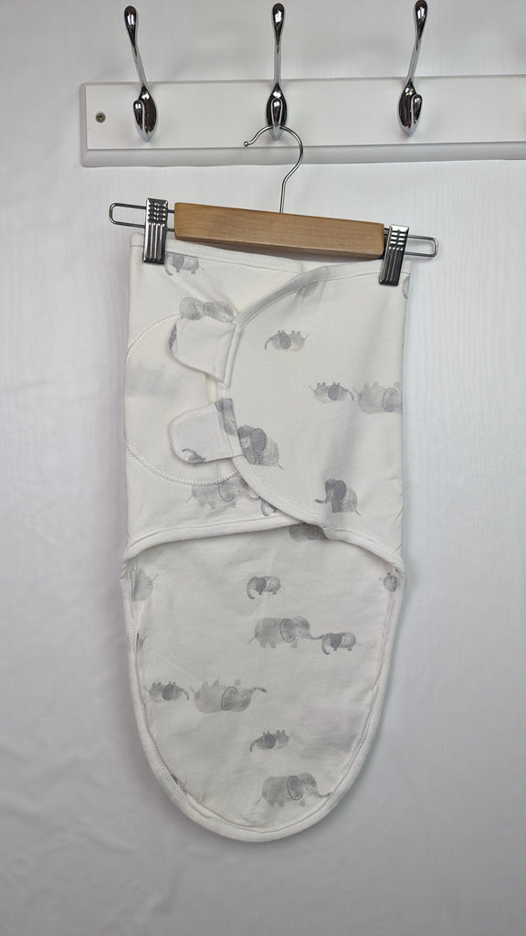Primark Elephant Swaddle - One Size Primark Used, Preloved, Preworn & Second Hand Baby, Kids & Children's Clothing UK Online. Cheap affordable. Brands including Next, Joules, Nutmeg, TU, F&F, H&M.