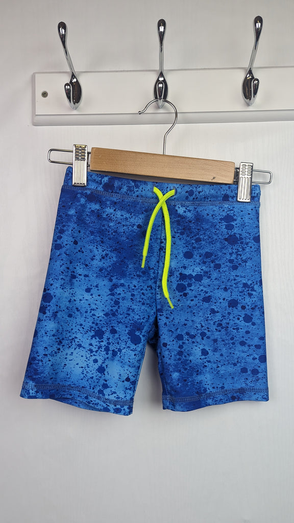 Next Blue Colour Splat Swim Shorts - Boys 5-6 Years Next Used, Preloved, Preworn & Second Hand Baby, Kids & Children's Clothing UK Online. Cheap affordable. Brands including Next, Joules, Nutmeg, TU, F&F, H&M.
