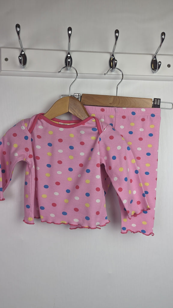 M&Co Pink Spotty Pajamas - Girls 3-6 Months M&Co Used, Preloved, Preworn & Second Hand Baby, Kids & Children's Clothing UK Online. Cheap affordable. Brands including Next, Joules, Nutmeg, TU, F&F, H&M.