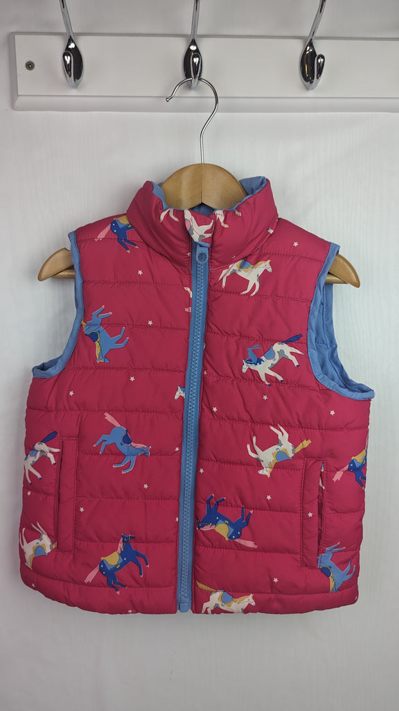 Joules Horsey Reversible Gilet - Girls 2 Years Joules Used, Preloved, Preworn & Second Hand Baby, Kids & Children's Clothing UK Online. Cheap affordable. Brands including Next, Joules, Nutmeg, TU, F&F, H&M.