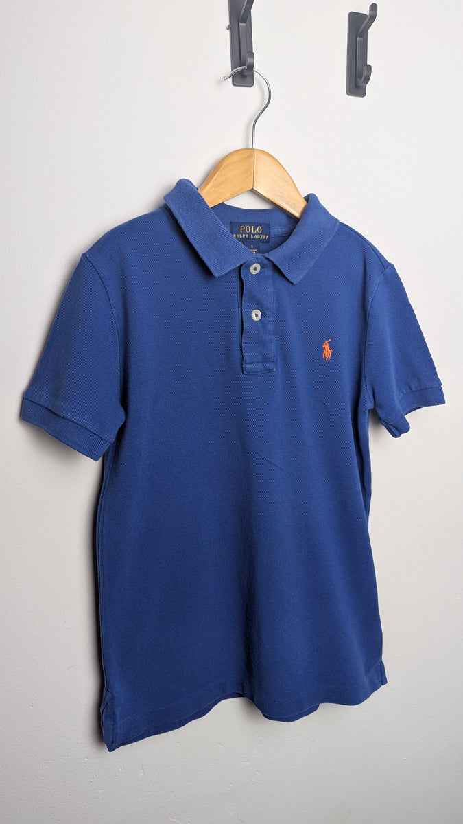 Ralph Lauren Blue Polo Shirt Boys 7 Years Little Ones Preloved