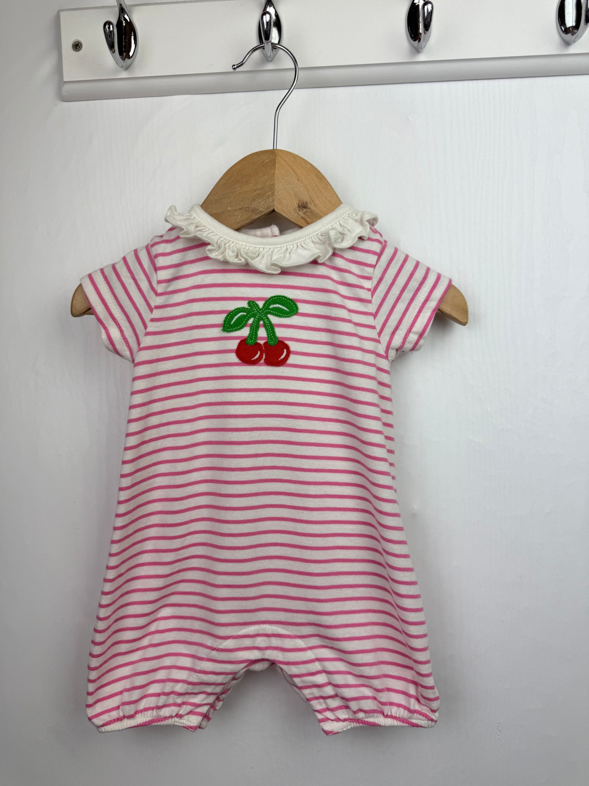 Baby Boden Cherry Romper - Baby Girls 0 - 3 Months - Little Ones Preloved. Second Hand Children's & Preloved Baby, Kids, Girls & Boys Clothes. UK online