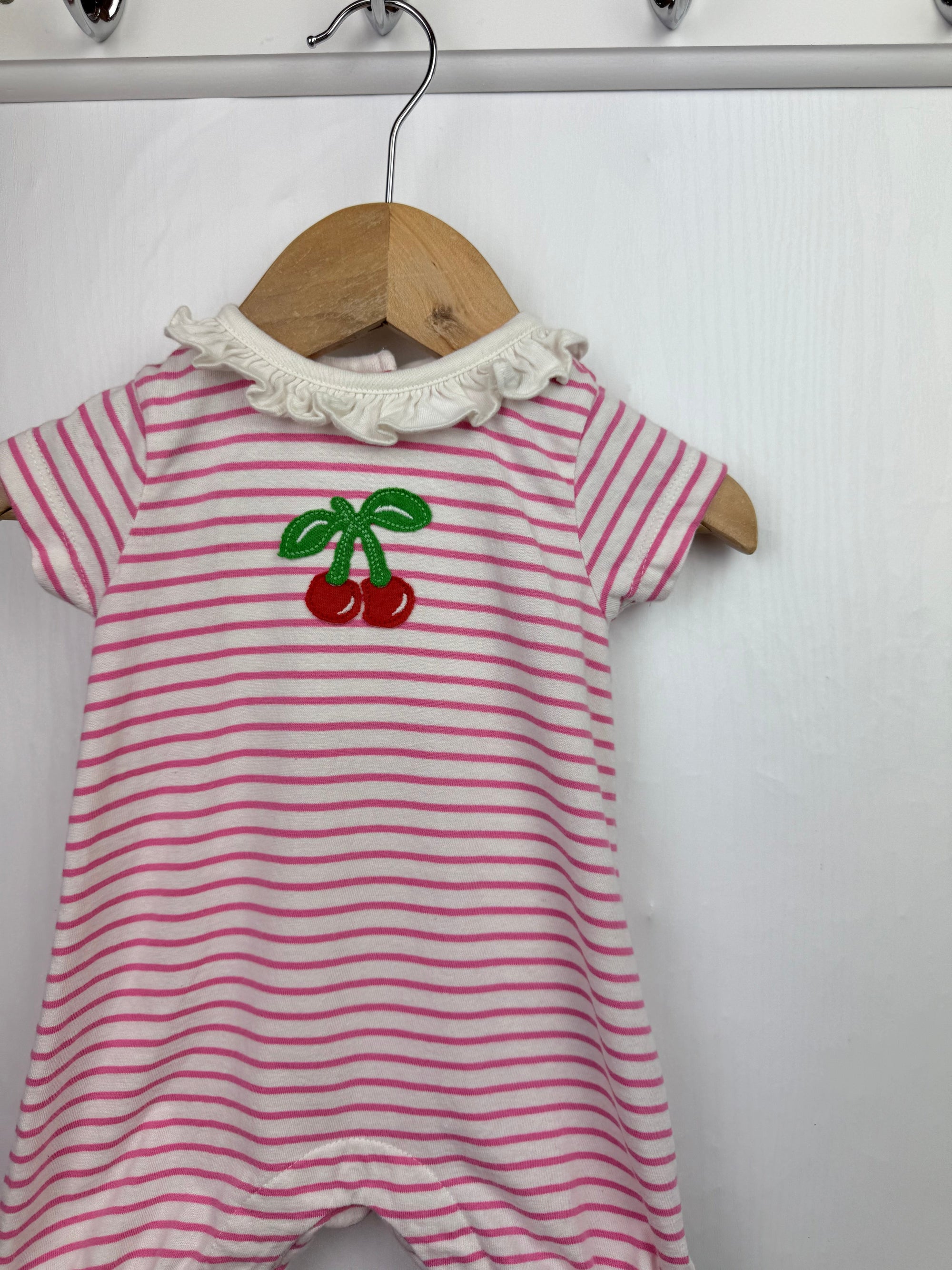 Baby Boden Cherry Romper - Baby Girls 0 - 3 Months - Little Ones Preloved. Second Hand Children's & Preloved Baby, Kids, Girls & Boys Clothes. UK online