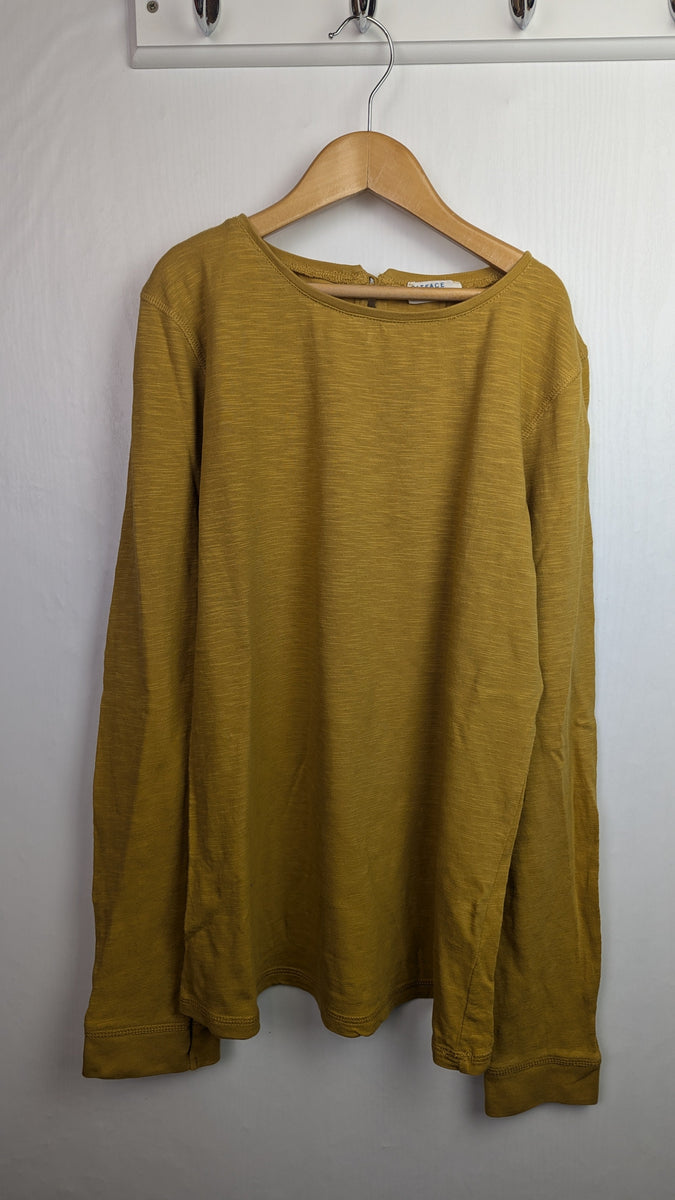 Mustard long hot sleeve