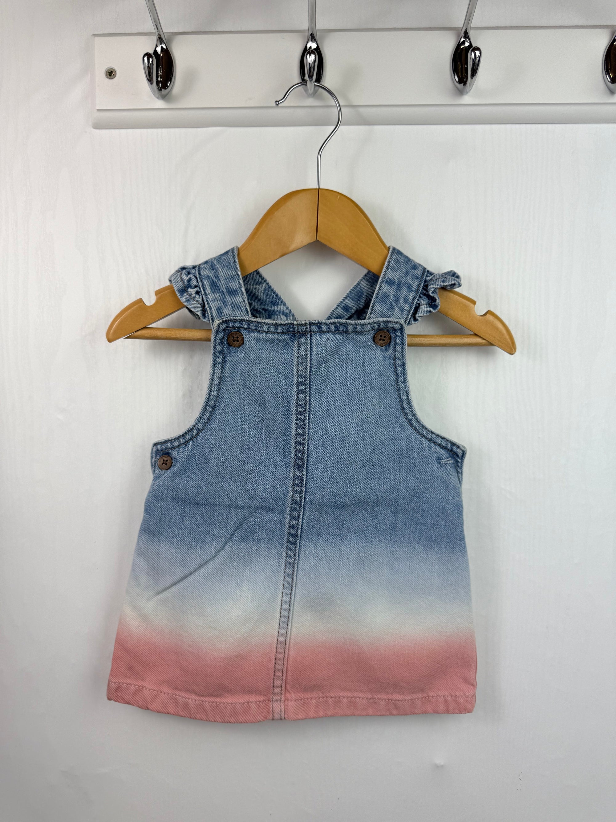 F&F Denim Dip Dye Dress - Baby Girls 0 - 3 Months - Little Ones Preloved. Second Hand Children's & Preloved Baby, Kids, Girls & Boys Clothes. UK online