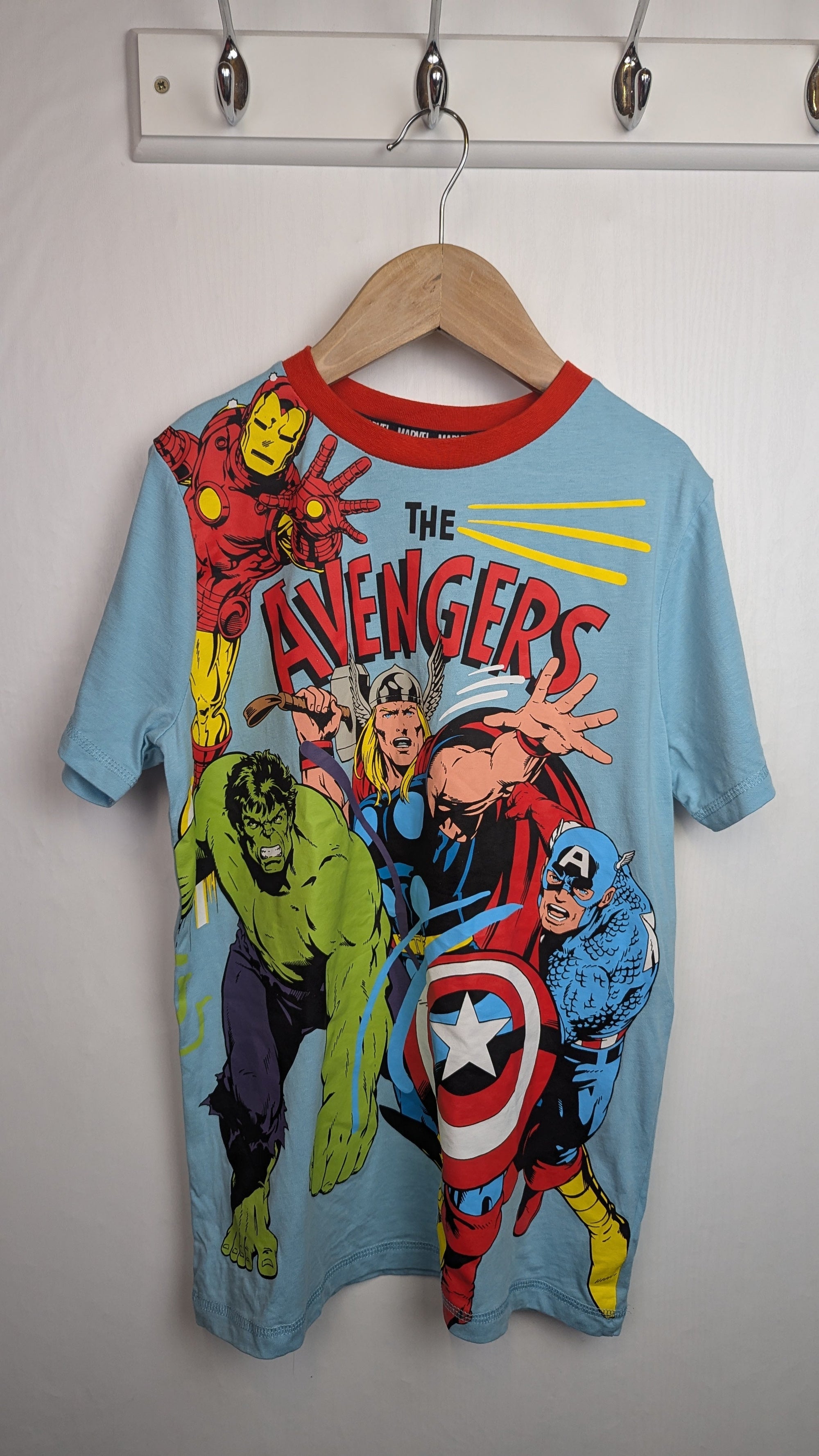 George Blue Marvel Top - Boys 11 - 12 Years - Little Ones Preloved. Second Hand Children's & Preloved Baby, Kids, Girls & Boys Clothes. UK online