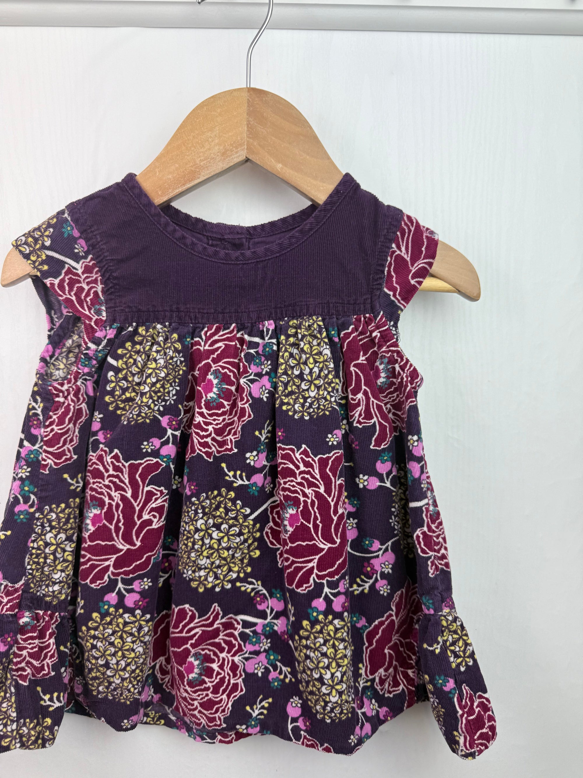 George Floral Cord Dress - Girls 3 - 6 Months - Little Ones Preloved. Second Hand Children's & Preloved Baby, Kids, Girls & Boys Clothes. UK online