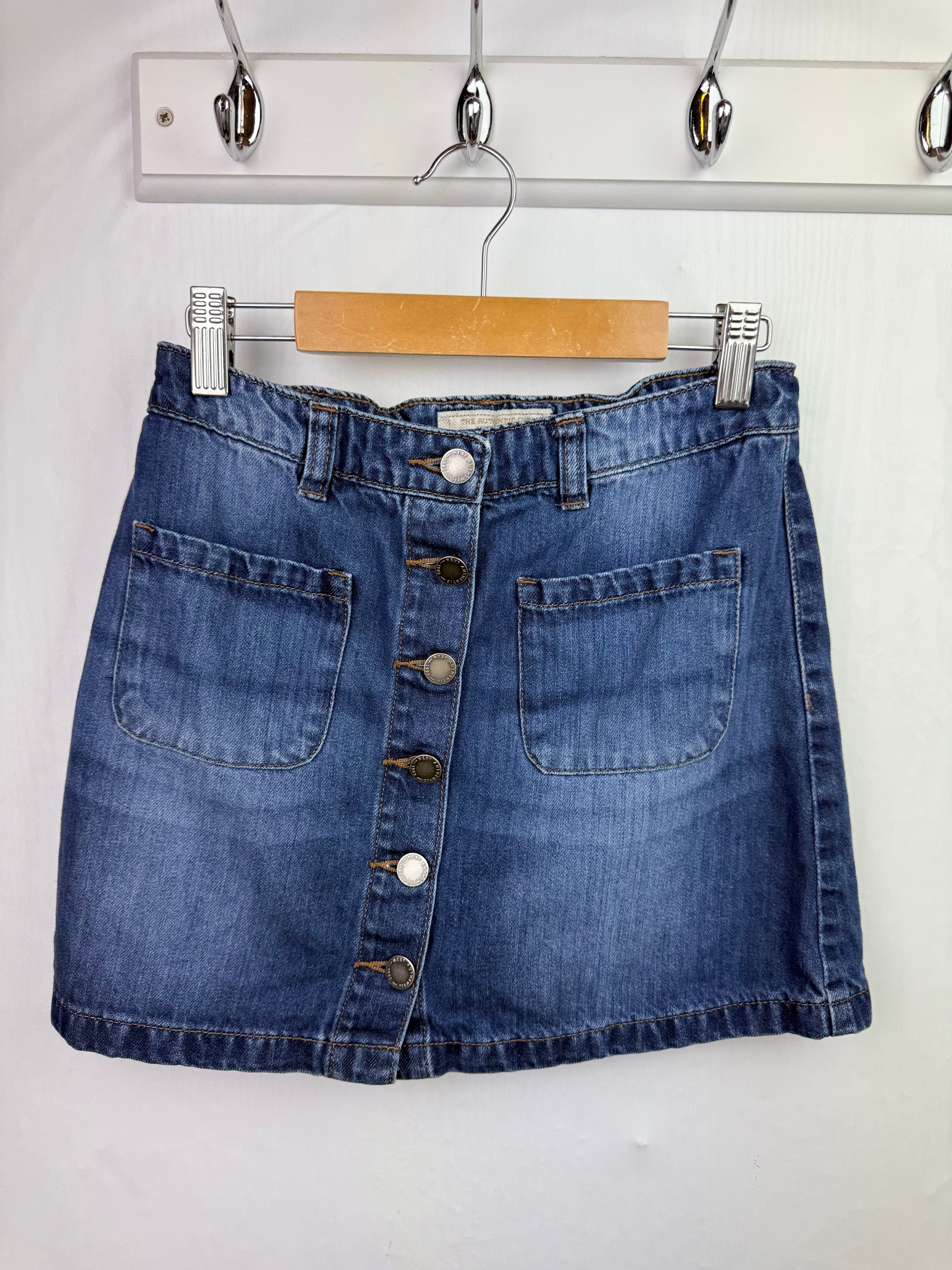 Next Denim Button Skirt - Girls 12 Years - Little Ones Preloved. Second Hand Children's & Preloved Baby, Kids, Girls & Boys Clothes. UK online