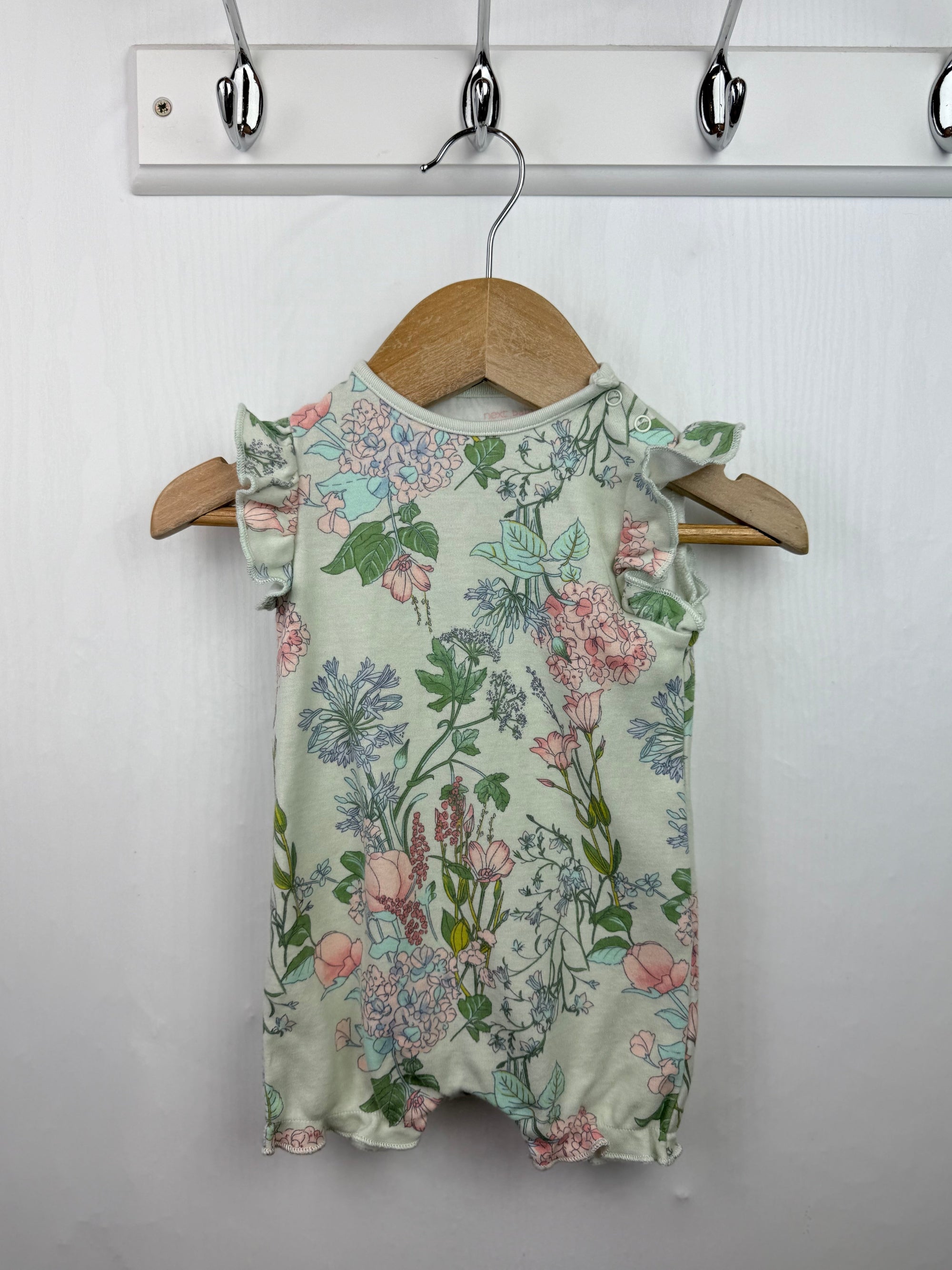 Next Floral Romper - Baby Girls 0 - 3 Months - Little Ones Preloved. Second Hand Children's & Preloved Baby, Kids, Girls & Boys Clothes. UK online