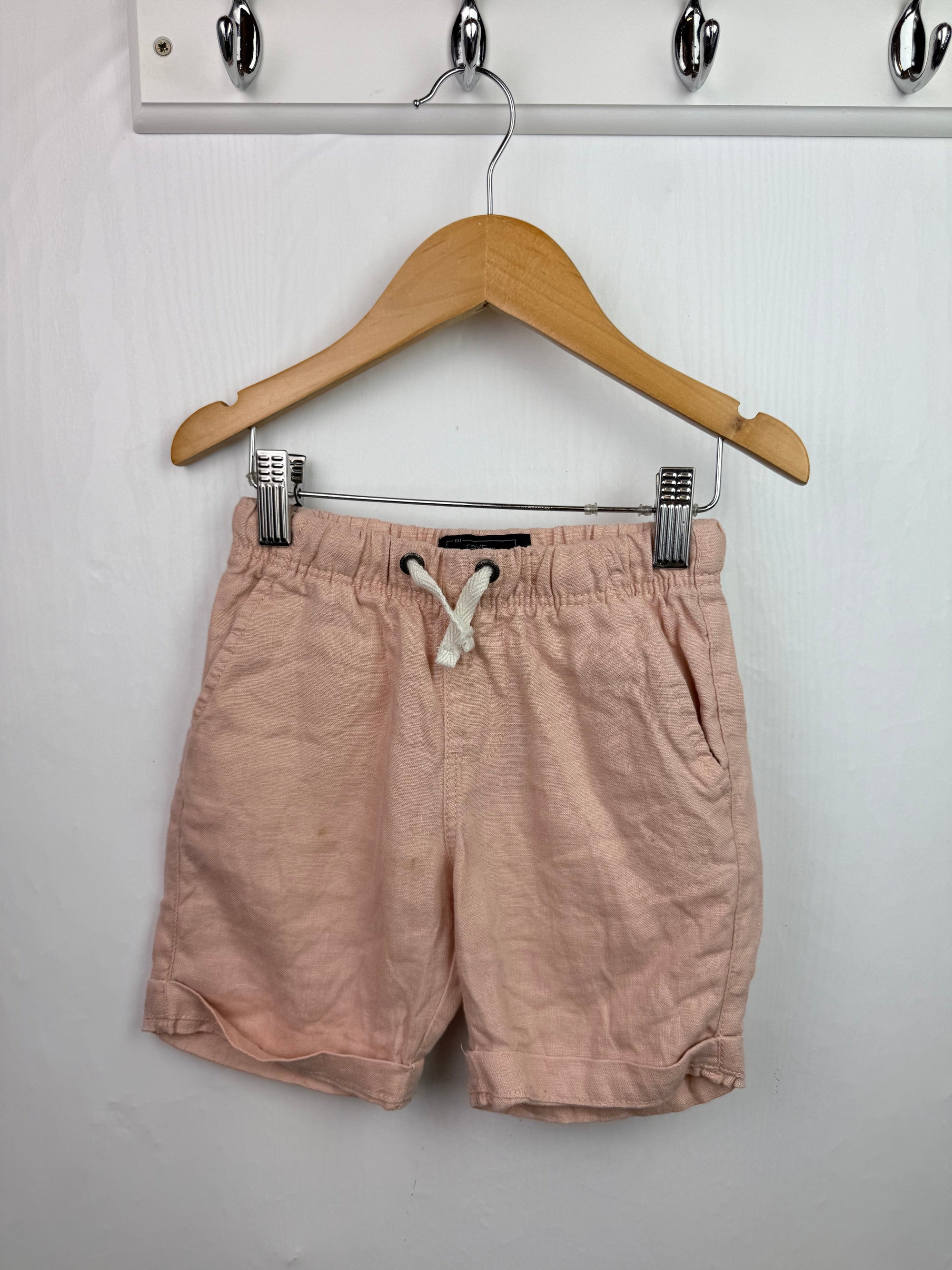 Next Pink Linen Shorts - Boys 4 Years - Little Ones Preloved. Second Hand Children's & Preloved Baby, Kids, Girls & Boys Clothes. UK online