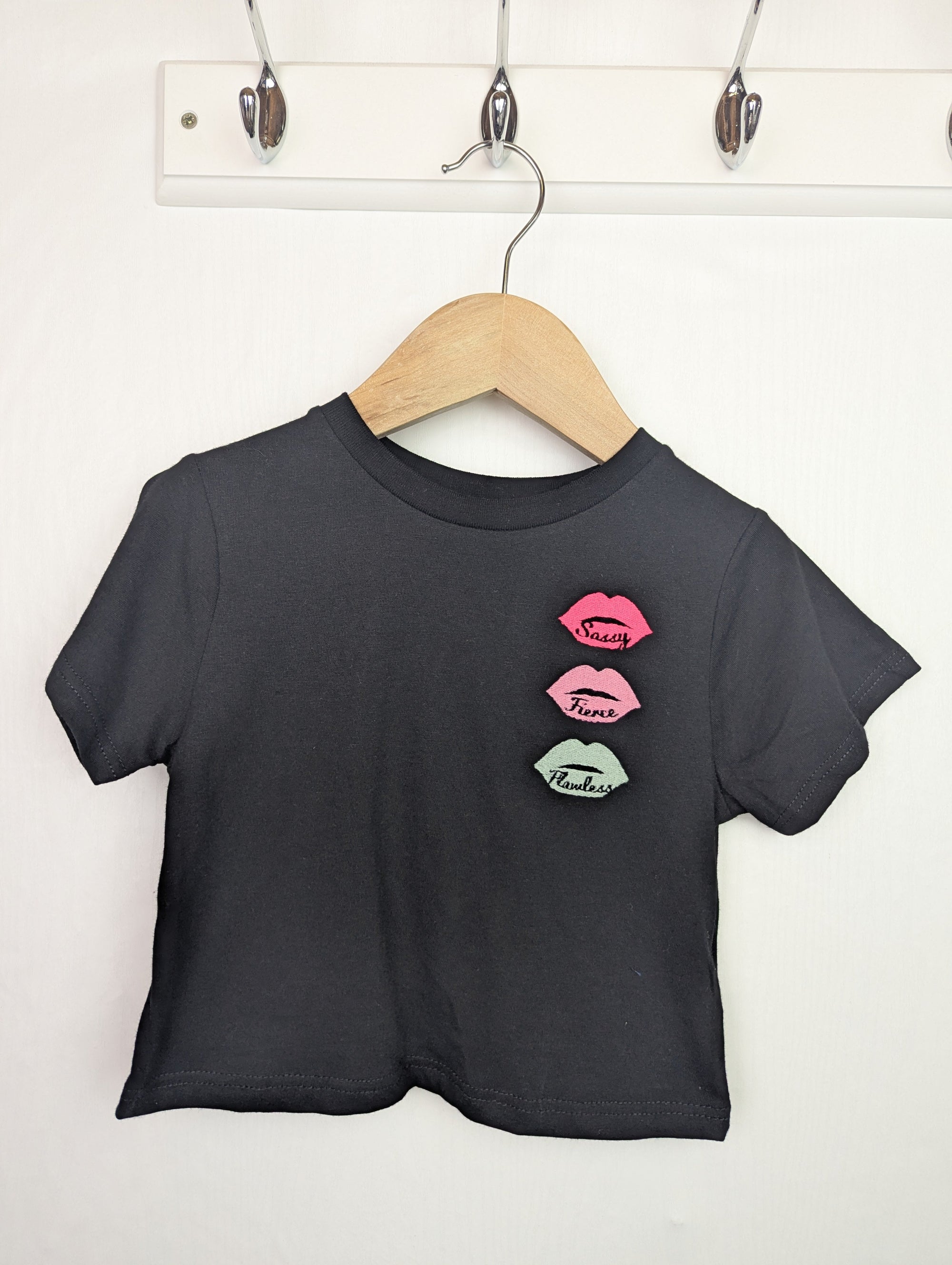 NWOT's River Island Black Sassy Top - Girls 5 - 6 Years - Little Ones Preloved. Second Hand Children's & Preloved Baby, Kids, Girls & Boys Clothes. UK online