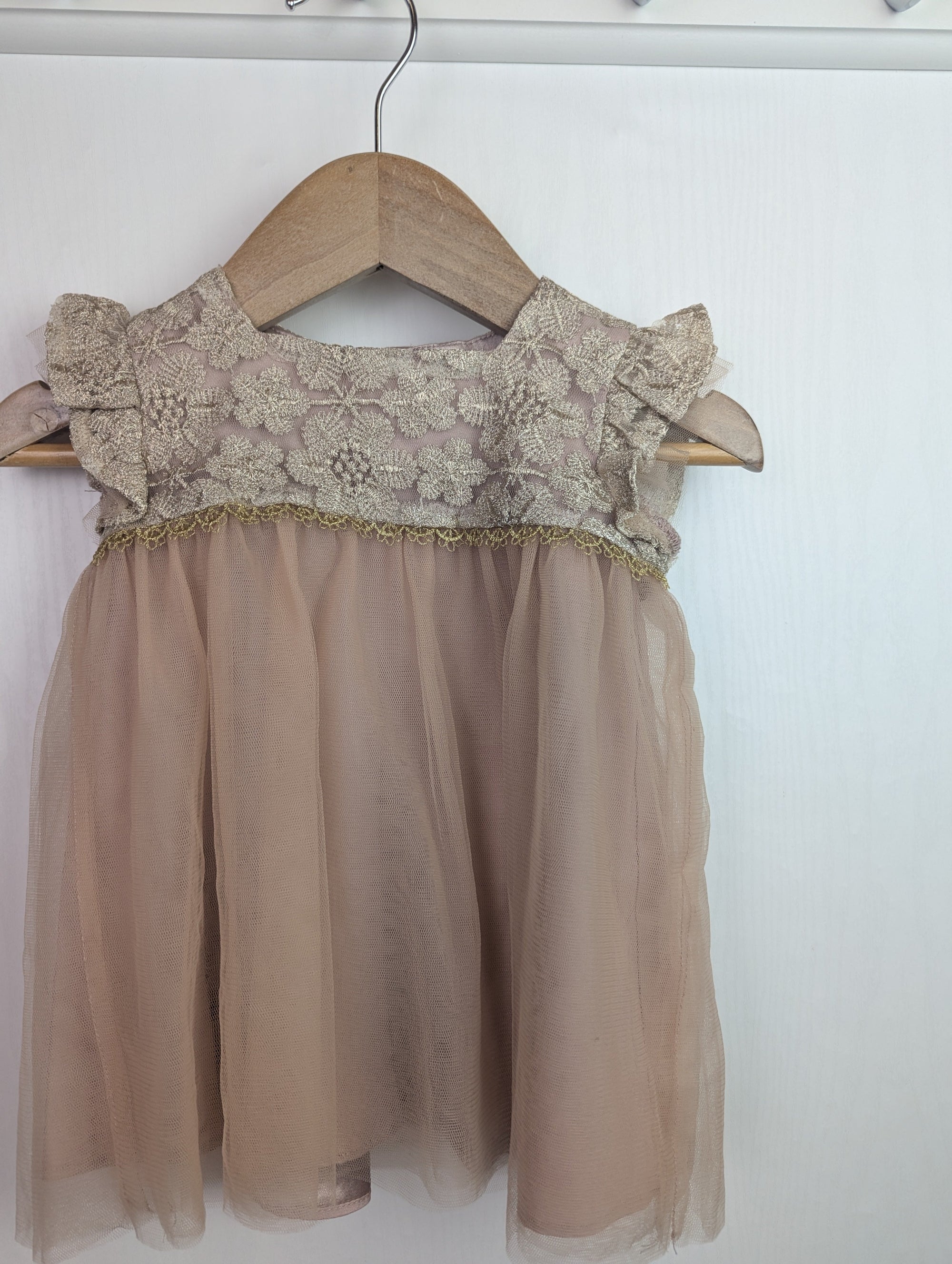 NWOT's River Island Floral Mesh Dress - Baby Girls 0 - 3 Months - Little Ones Preloved. Second Hand Children's & Preloved Baby, Kids, Girls & Boys Clothes. UK online