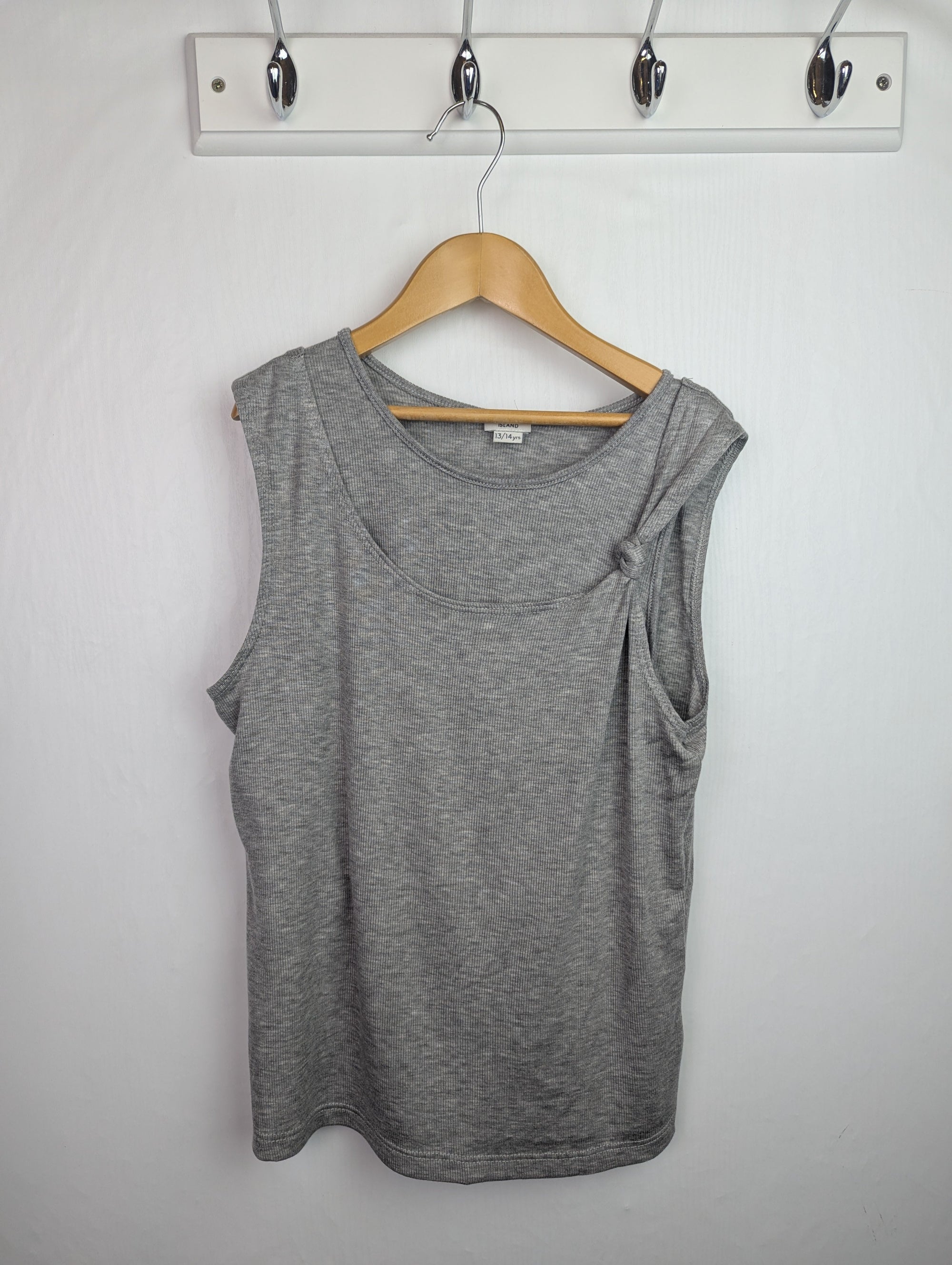 NWOT's River Island Grey Layered Top - Girls 13 - 14 Years - Little Ones Preloved. Second Hand Children's & Preloved Baby, Kids, Girls & Boys Clothes. UK online