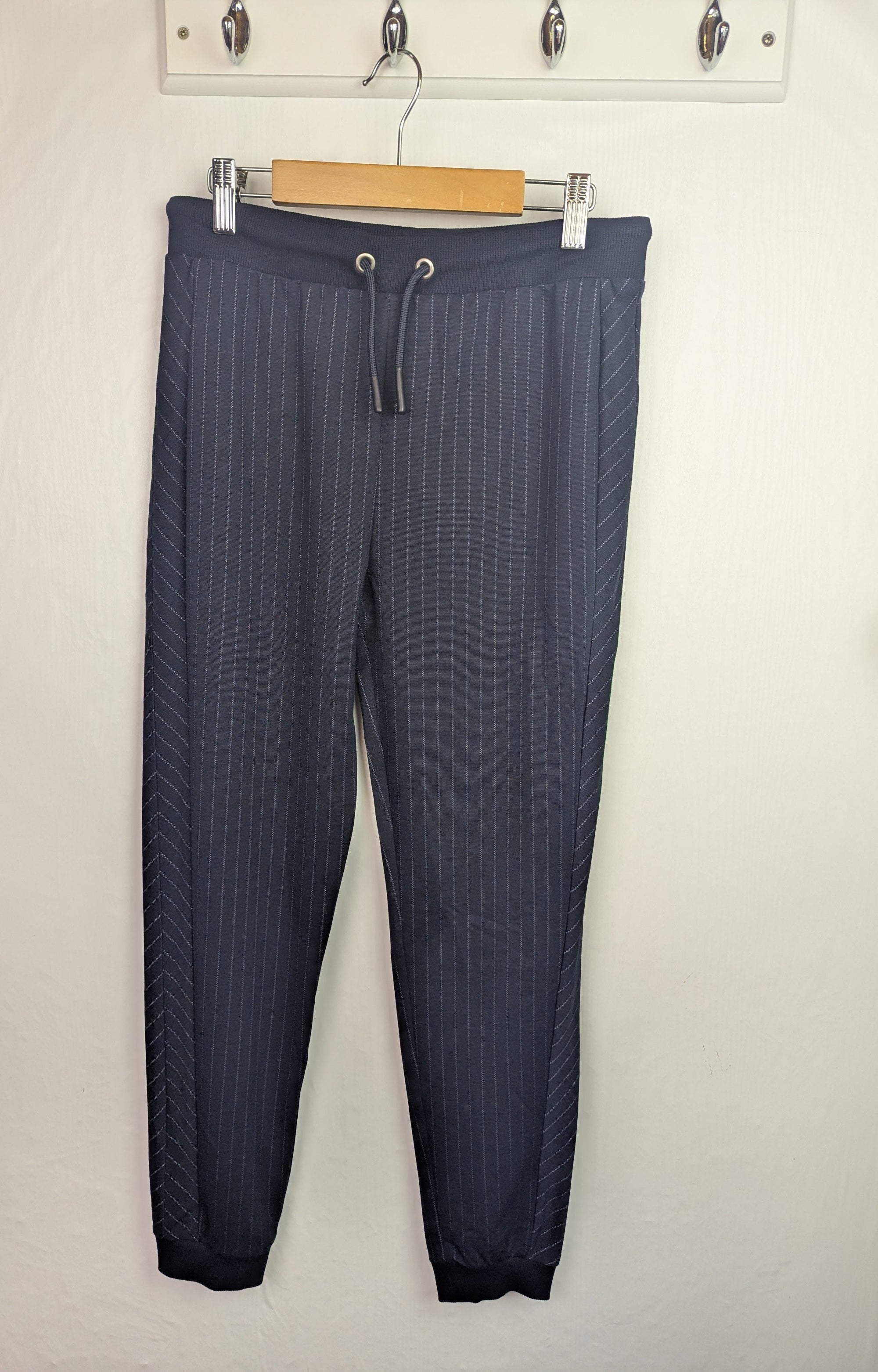 NWOT's River Island Pin Striped Joggers - Unisex 11 - 12 Years - Little Ones Preloved. Second Hand Children's & Preloved Baby, Kids, Girls & Boys Clothes. UK online