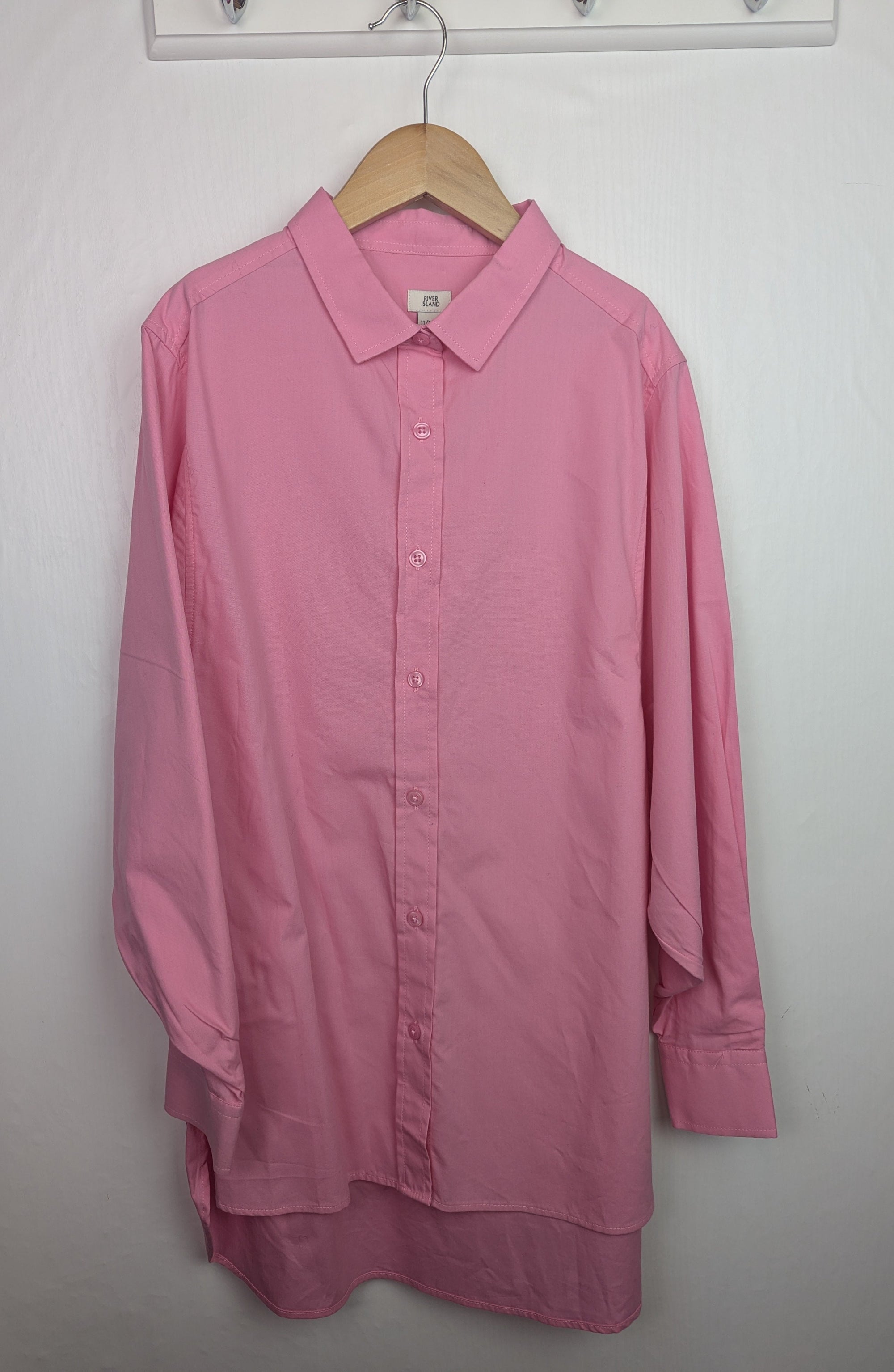 NWOT's River Island Pink Shirt - Girls 11 - 12 Years - Little Ones Preloved. Second Hand Children's & Preloved Baby, Kids, Girls & Boys Clothes. UK online