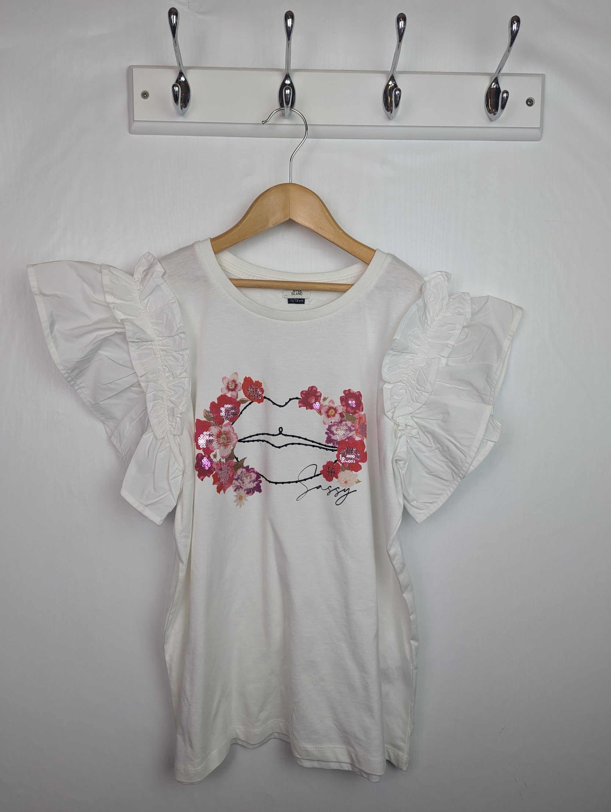 NWOT's River Island 'Sassy' Top - Girls 11 - 12 Years - Little Ones Preloved. Second Hand Children's & Preloved Baby, Kids, Girls & Boys Clothes. UK online