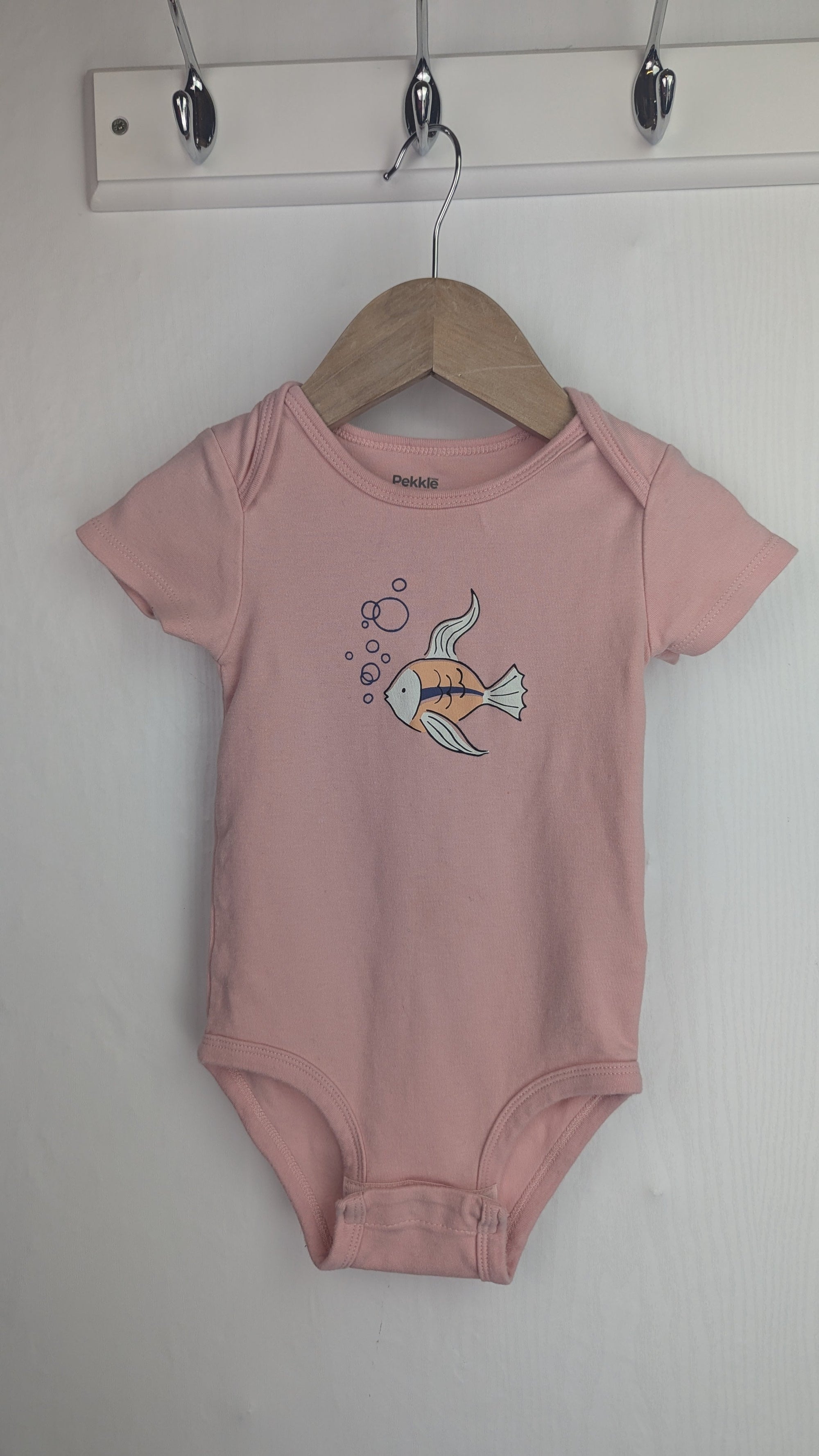 Pekkle Pink Fish Bodysuit - Girls 18 Months - Little Ones Preloved. Second Hand Children's & Preloved Baby, Kids, Girls & Boys Clothes. UK online
