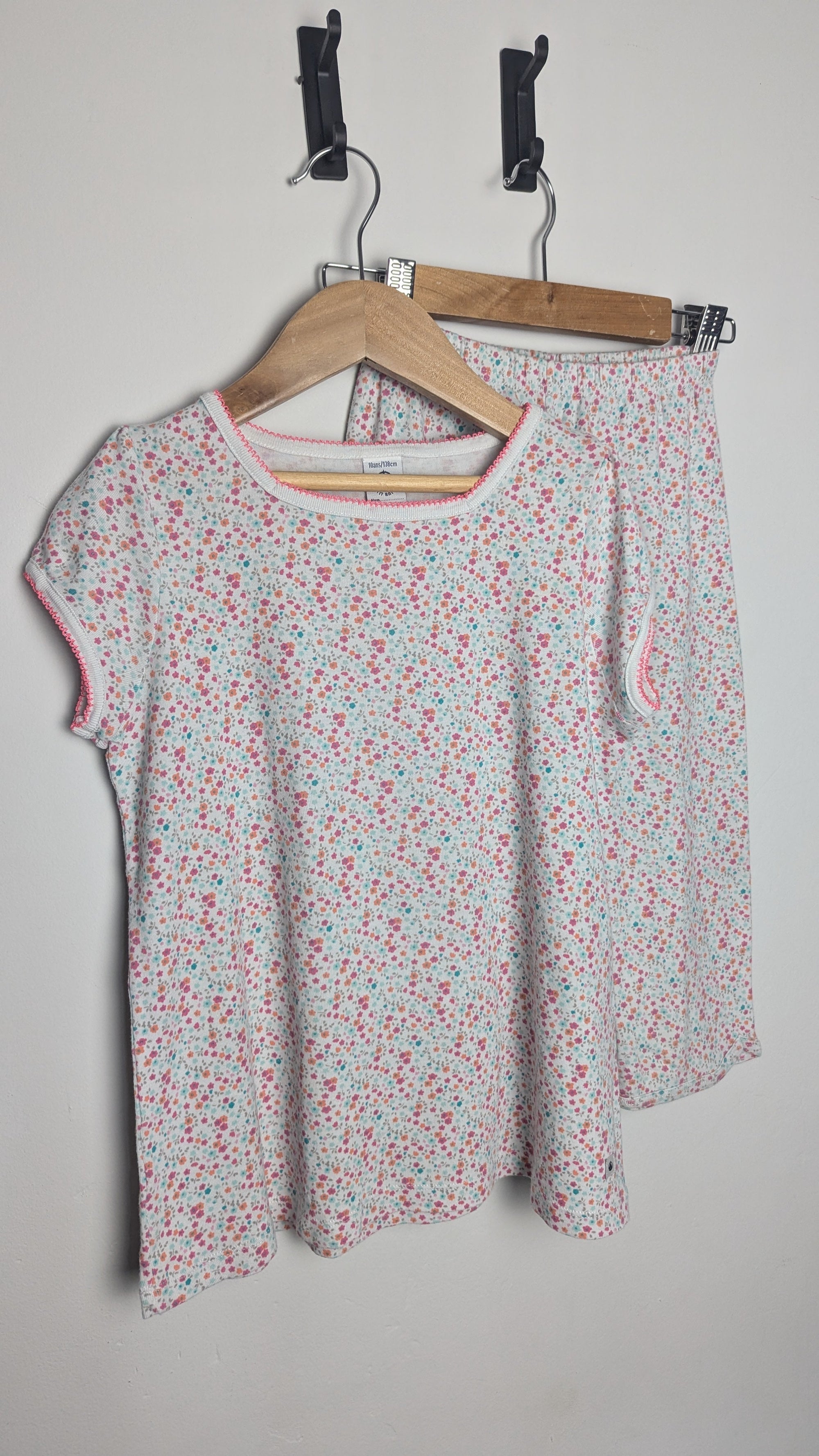 Petit Bateau Pyjama Top & Cropped Leggings - Girls 10 Years - Little Ones Preloved. Second Hand Children's & Preloved Baby, Kids, Girls & Boys Clothes. UK online