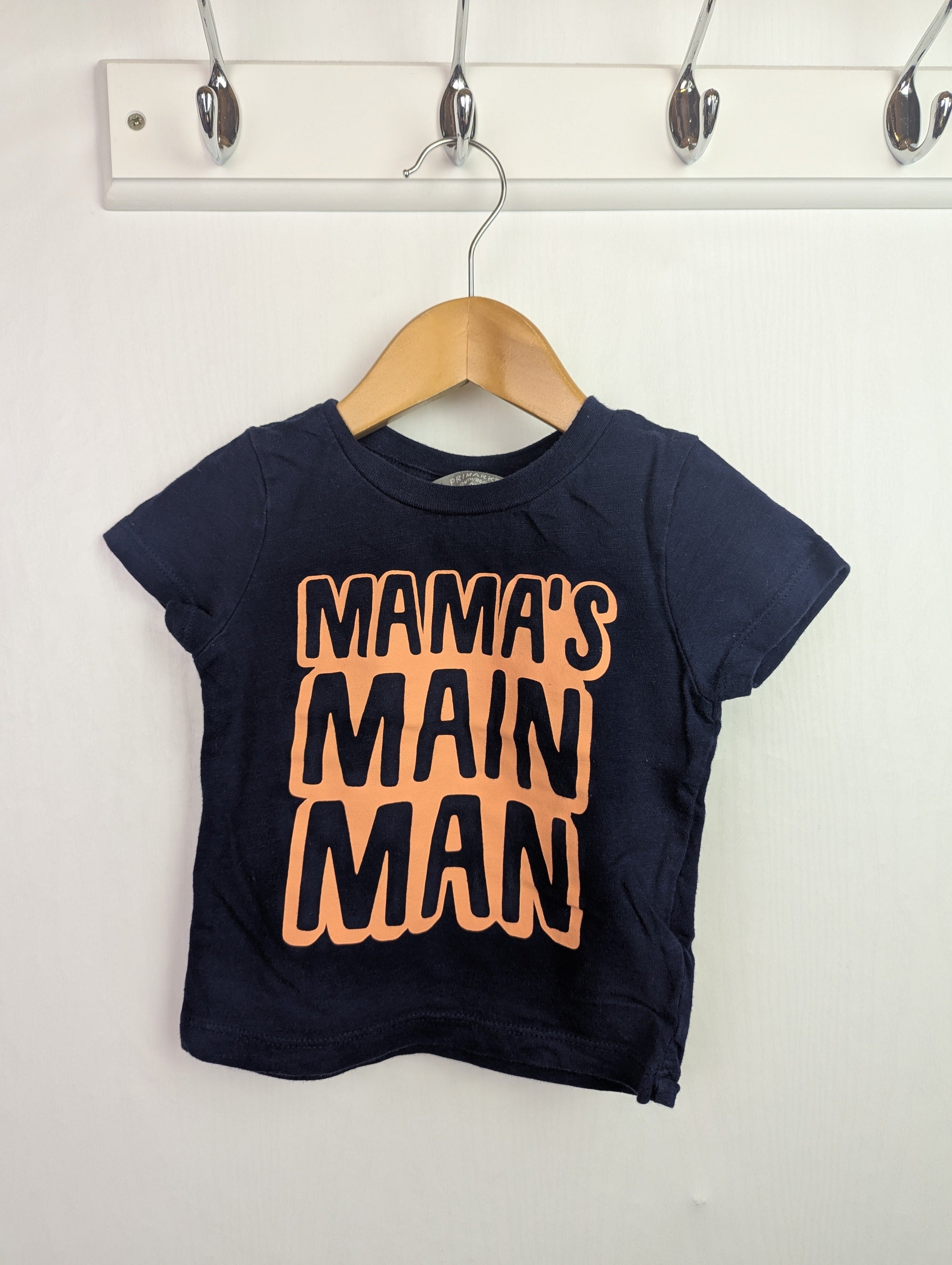 Primark 'Mama's Main Man' Top - Boys 9 - 12 Months - Little Ones Preloved. Second Hand Children's & Preloved Baby, Kids, Girls & Boys Clothes. UK online