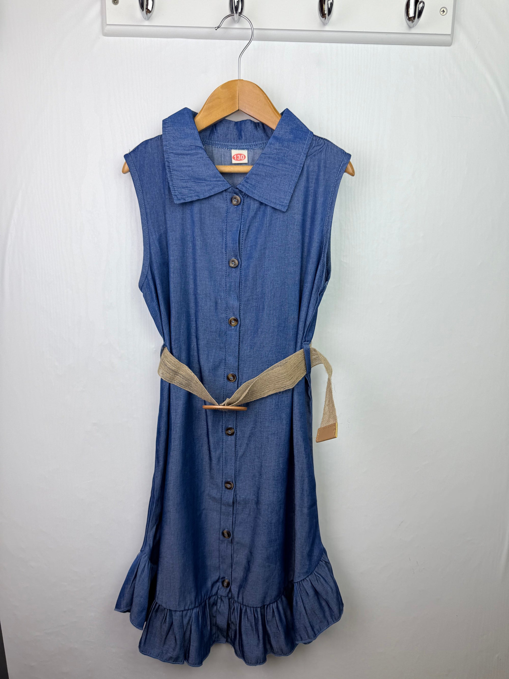 Unbranded Belted Dress - Girls 8 - 9 Years - Little Ones Preloved. Second Hand Children's & Preloved Baby, Kids, Girls & Boys Clothes. UK online