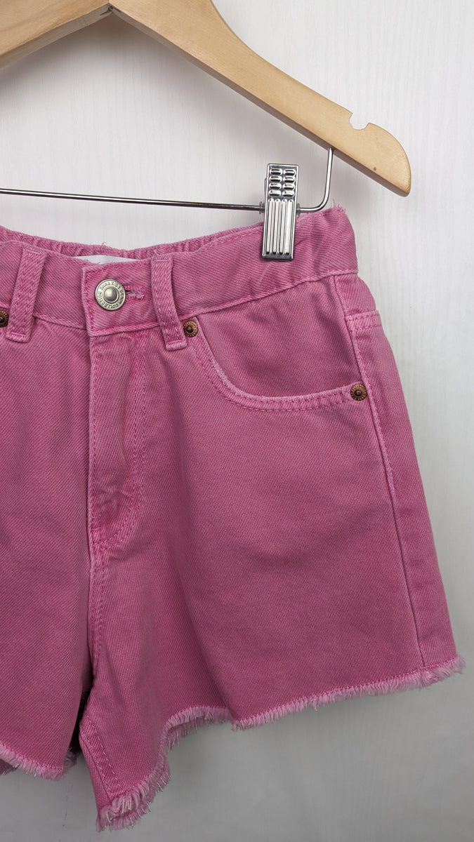 Zara Pink High Waist Shorts 9y