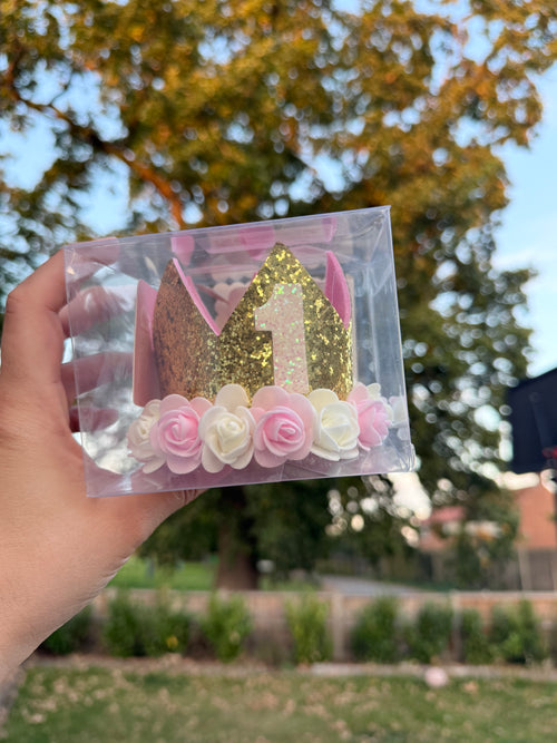 1st Birthday Floral Crown
