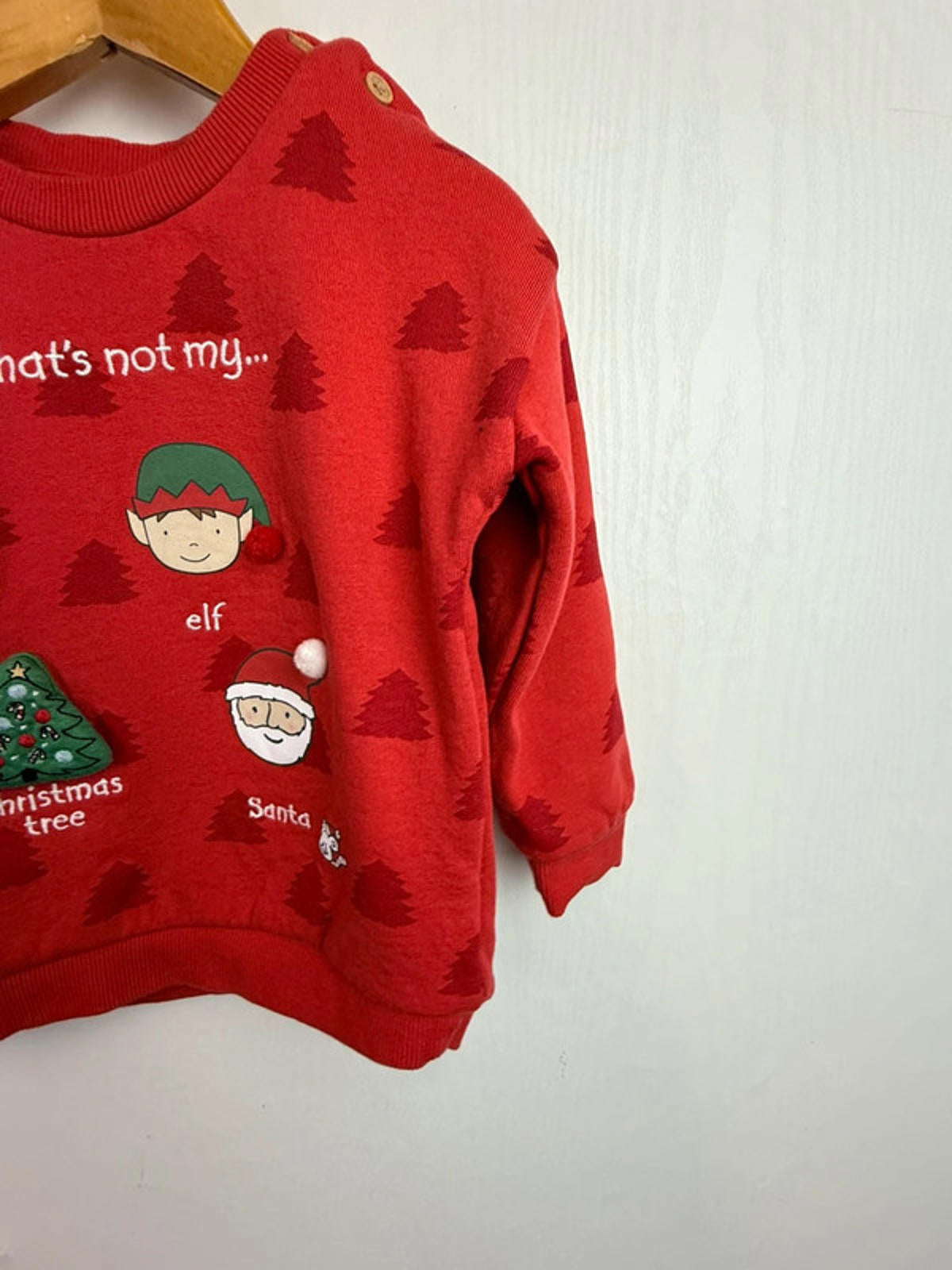 George Thats Not My Santa Jumper - Unisex 12-18 Months