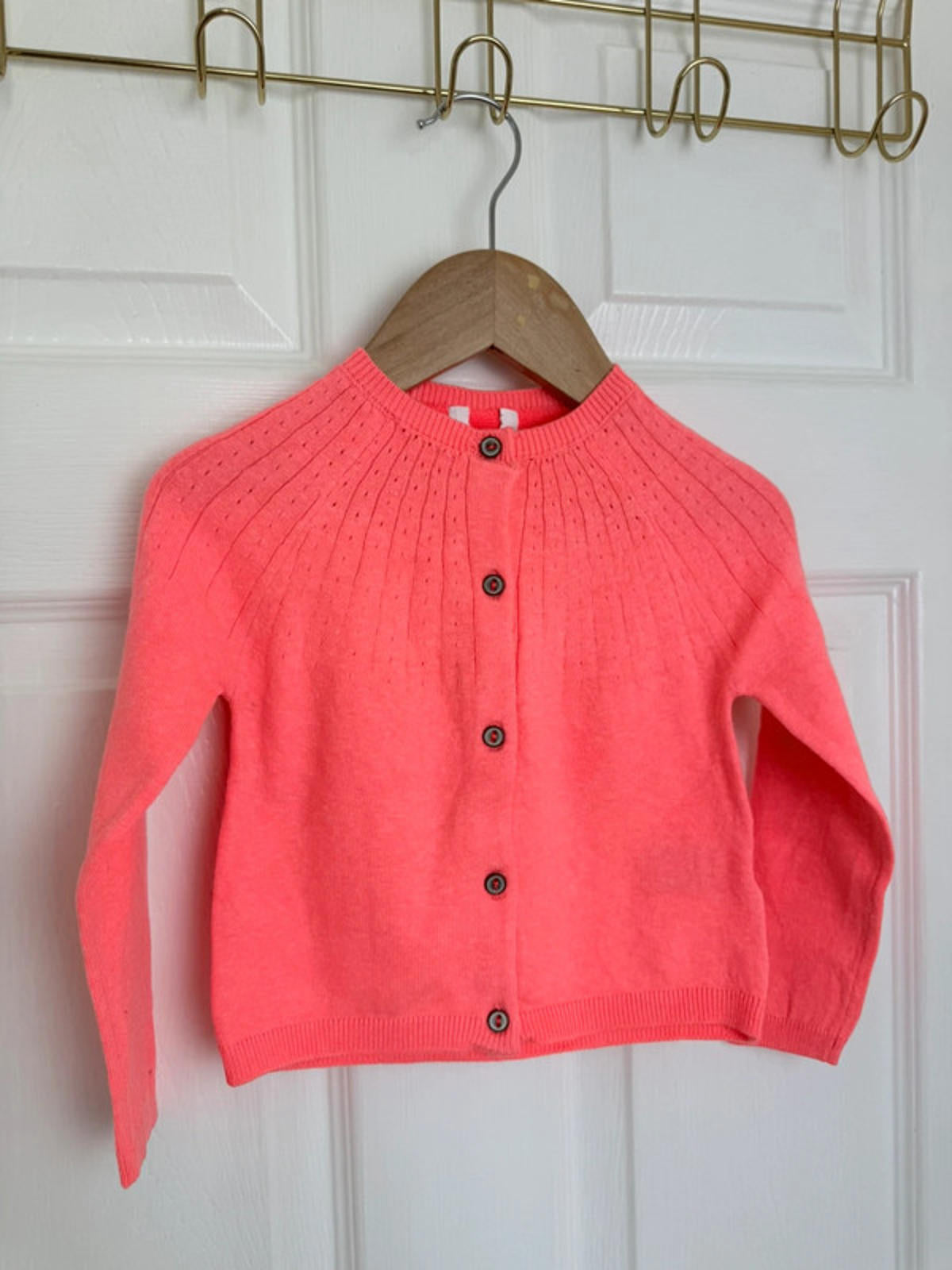 NEW Ex-Next Bright Pink Fine Knit Cardigan - Girls 18-24 Months Little Ones Preloved. Preloved Kids & Children’s Gently Used Clothing. Second Hand Baby, Girls & Boys Clothes. UK Postage