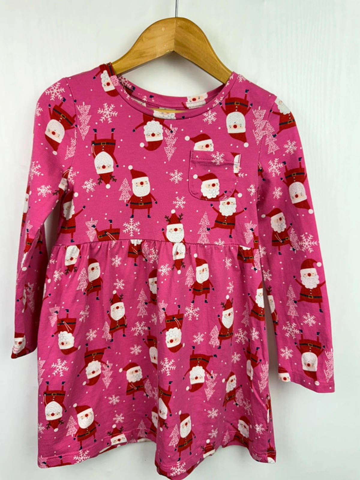 TU Pink Santa Dress - Girls 2-3 Years