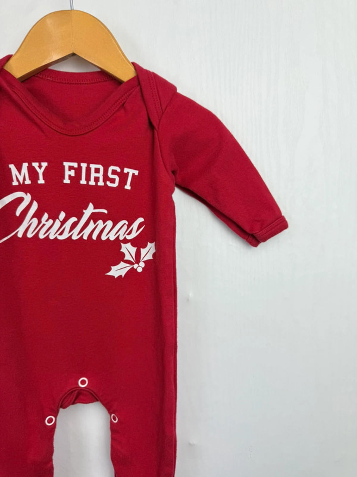 My First Christmas Sleepsuit - Unisex 0-3 Months