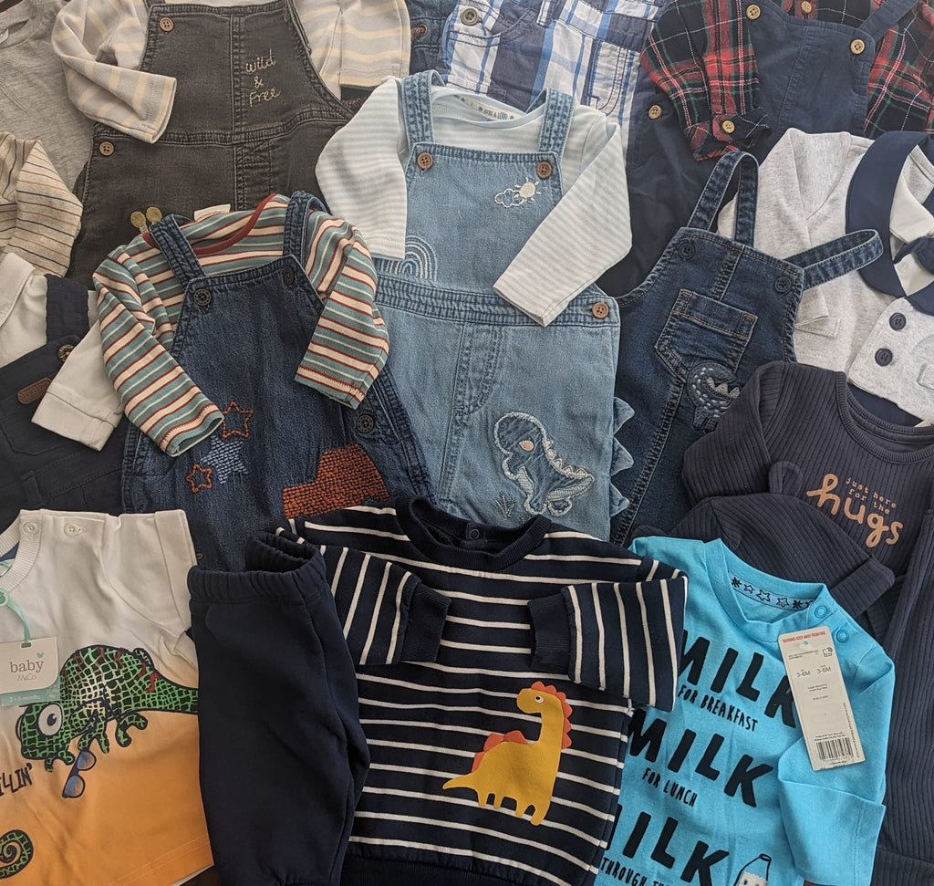 Baby Surprise Bundle Little Ones Preloved Used, Preloved, Preworn & Second Hand Baby, Kids & Children's Clothing UK Online. Cheap affordable. Brands including Next, Joules, Nutmeg Morrisons, TU, F&F, H&M.