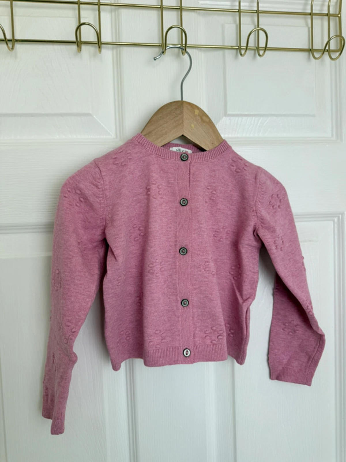 NEW Ex-Next Pink Bobble Cardigan - Girls 18-24 Months Little Ones Preloved. Preloved Kids & Children’s Gently Used Clothing. Second Hand Baby, Girls & Boys Clothes. UK Postage