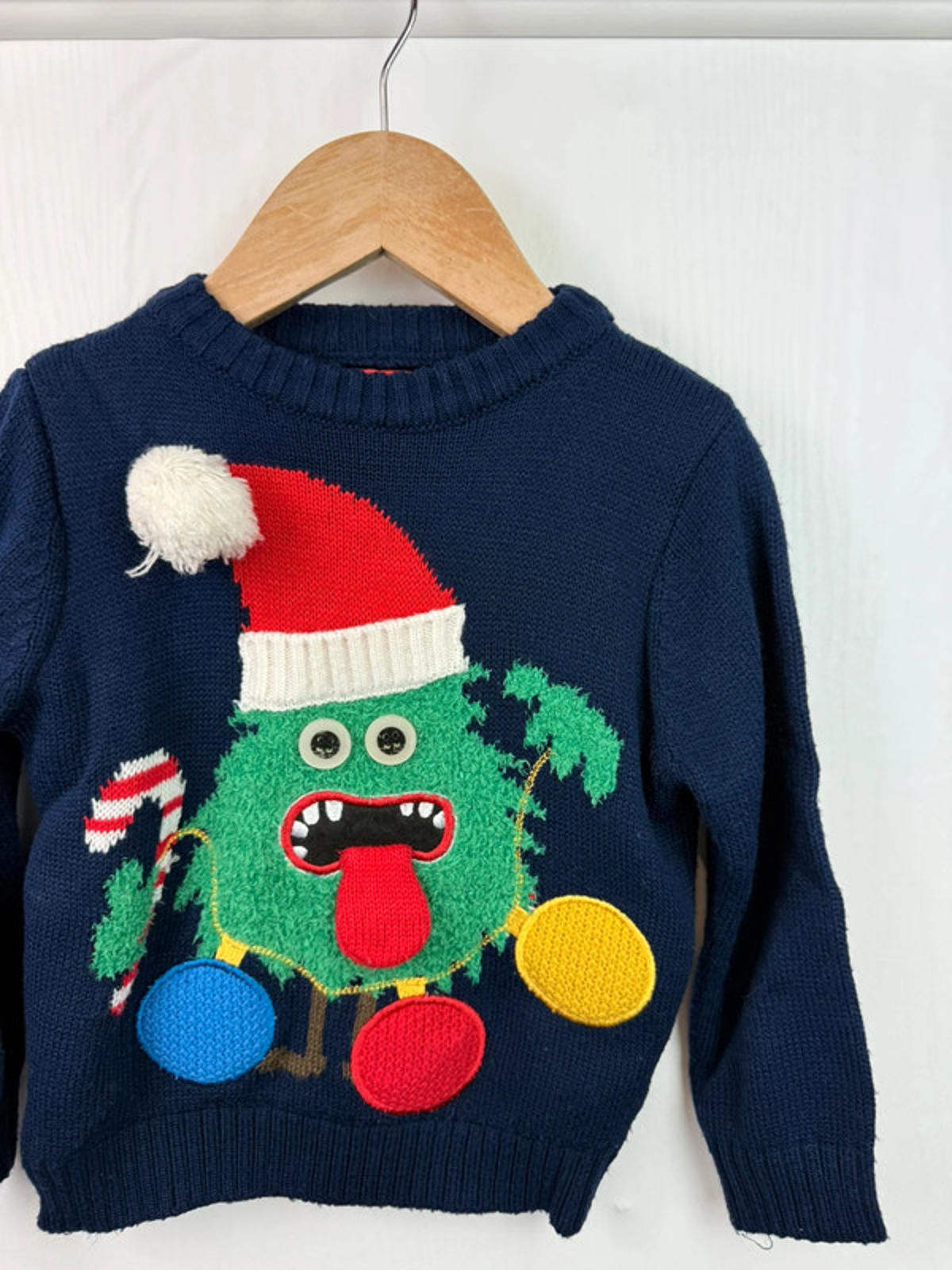 F&F Christmas Monster Jumper - Boys 2-3 Years