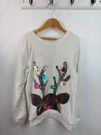 H&M Fluffy Reindeer Jumper - Girls 8-10 Years
