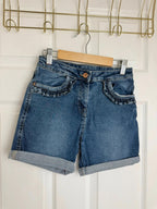 Next Blue Denim Ruffle Shorts - Girls 10 Years Little Ones Preloved. Preloved Kids & Children’s Gently Used Clothing. Second Hand Baby, Girls & Boys Clothes. UK Postage