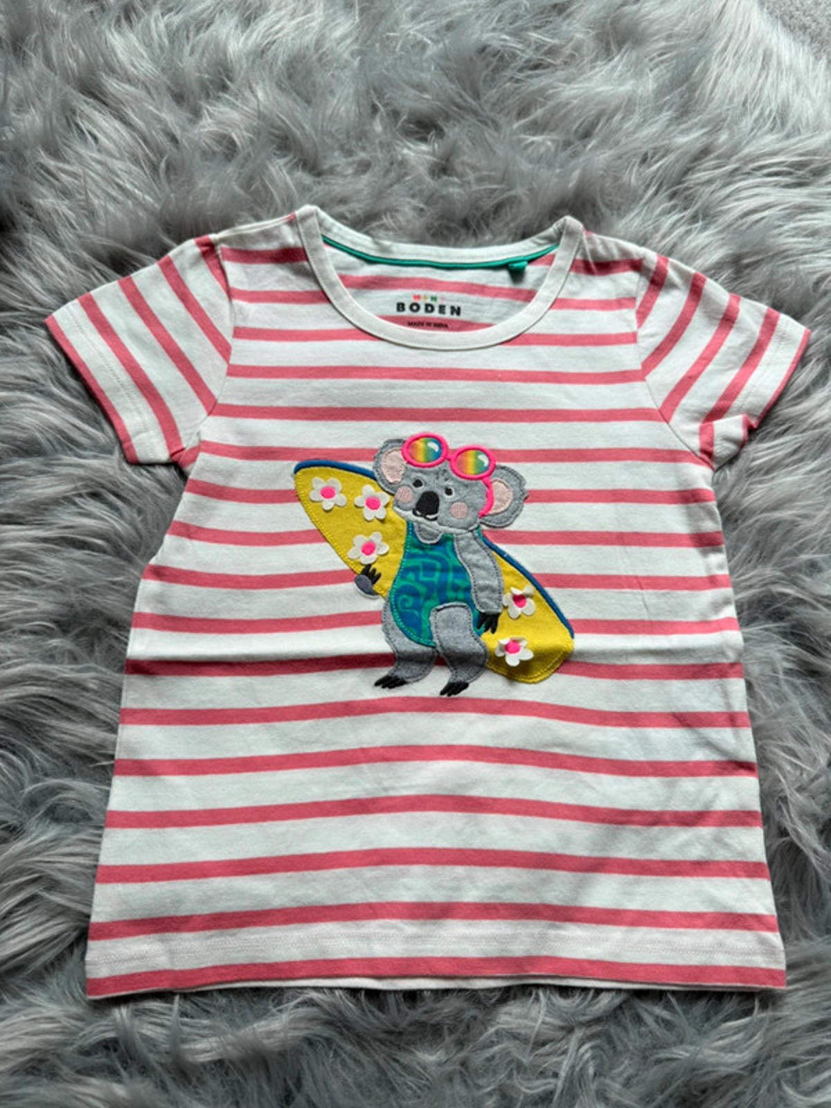 Nwot’s Ex-Boden Summer Surfing Koala Short Sleeve Top - Girls 3-4 Years Little Ones Preloved. Preloved Kids & Children’s Gently Used Clothing. Second Hand Baby, Girls & Boys Clothes. UK Postage