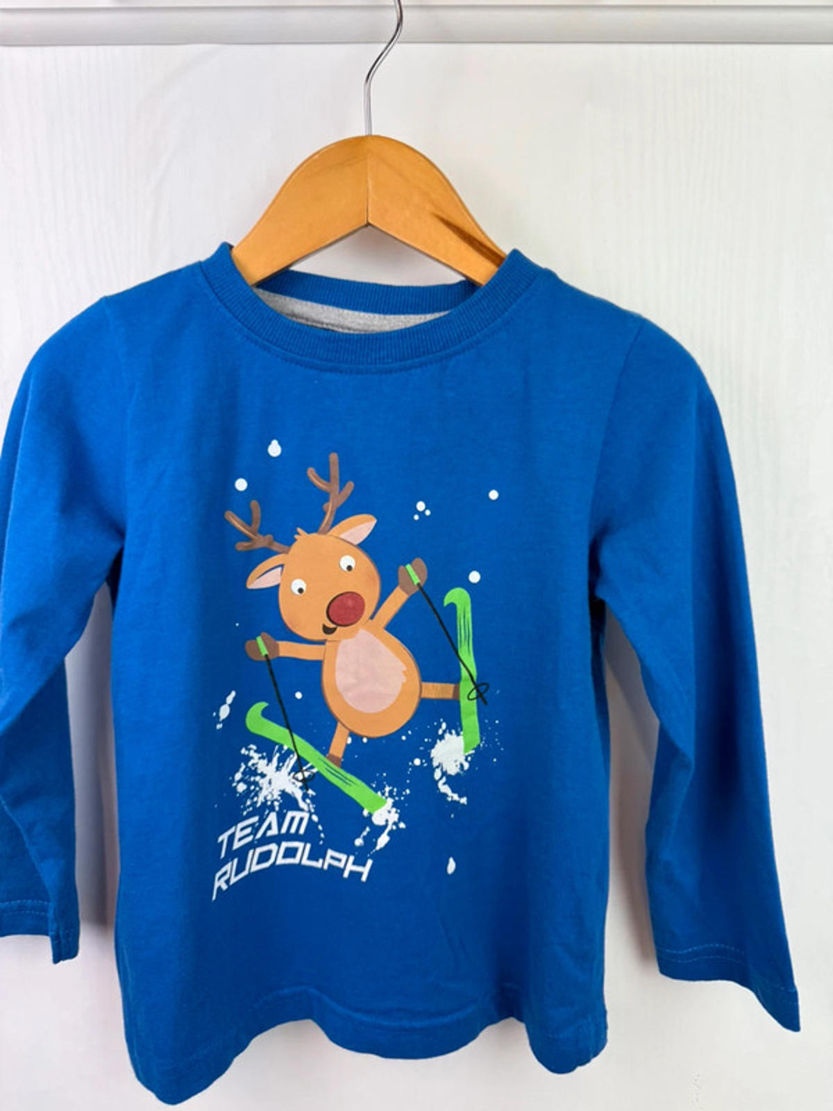 M&Co Team Rudolf Long Sleeve Top - Boys 2-3 Years