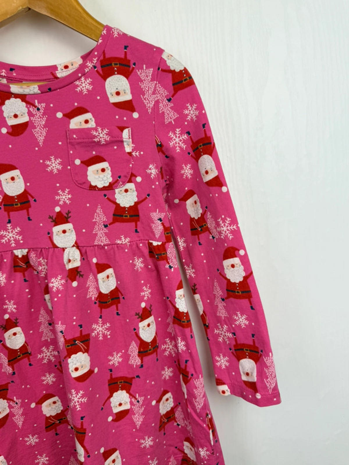 TU Pink Santa Dress - Girls 2-3 Years