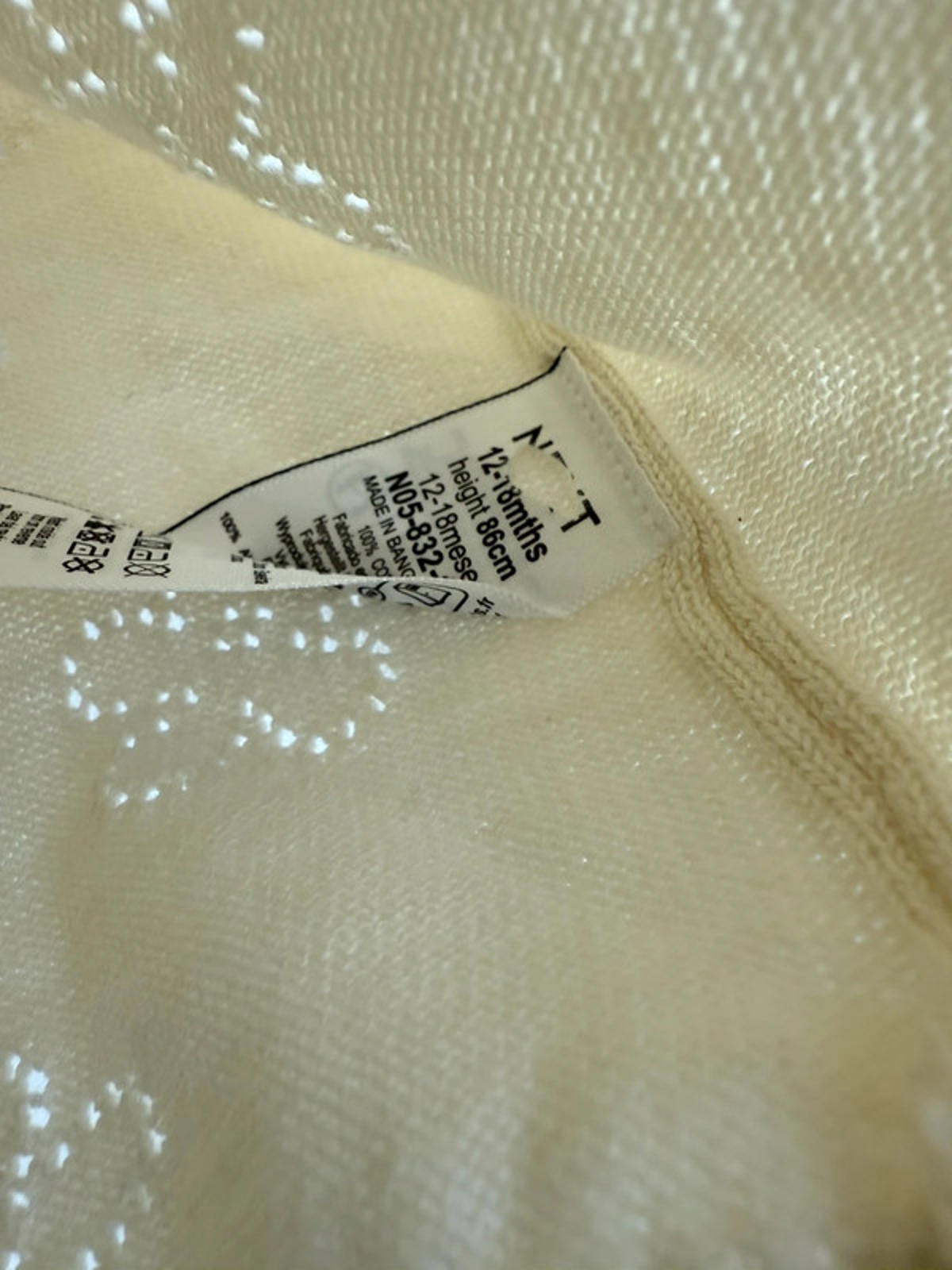 NEW ex-Next Floral Cream Cardigan - Girls 12-18 Months Little Ones Preloved. Preloved Kids & Children’s Gently Used Clothing. Second Hand Baby, Girls & Boys Clothes. UK Postage