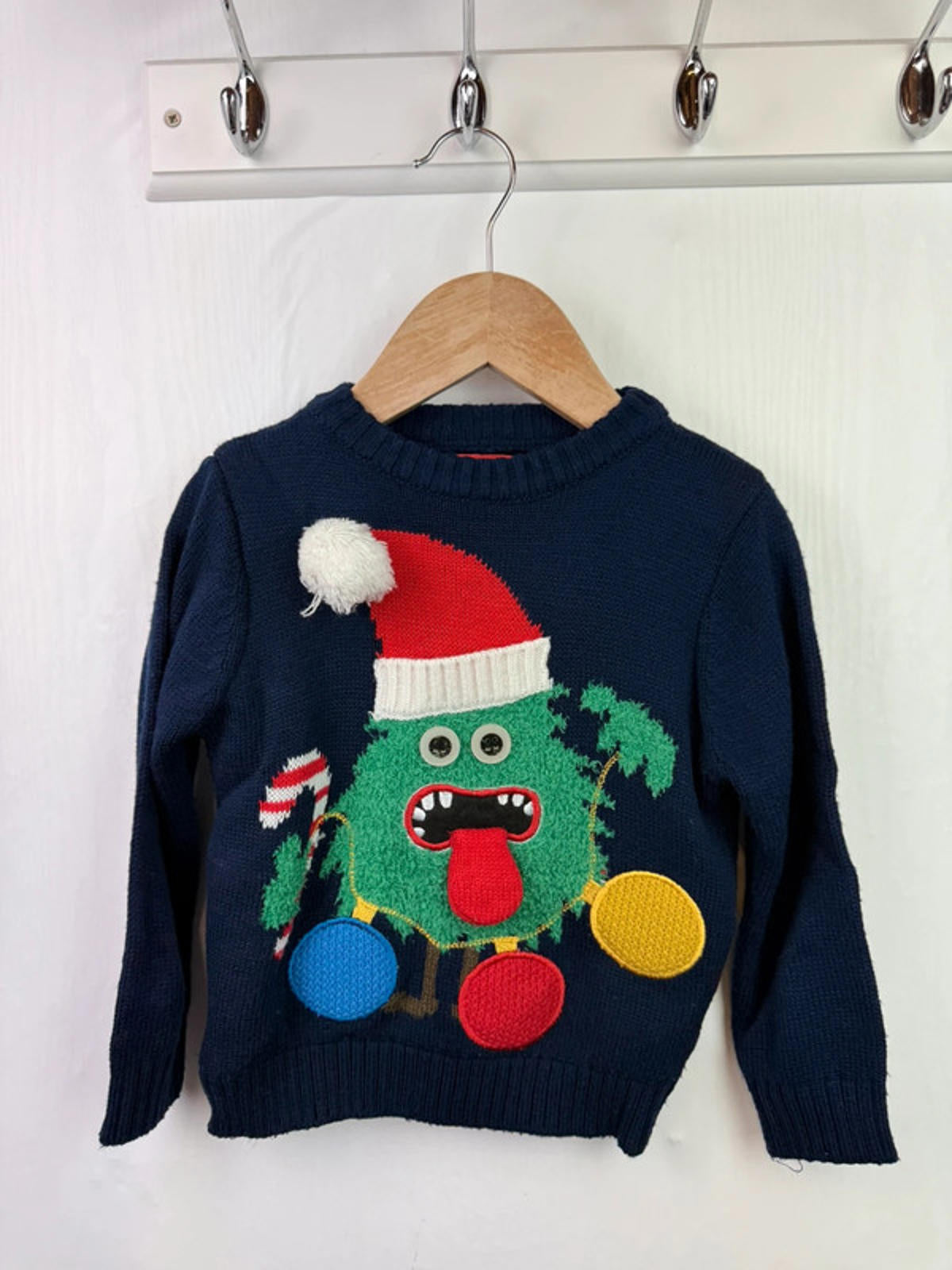 F&F Christmas Monster Jumper - Boys 2-3 Years