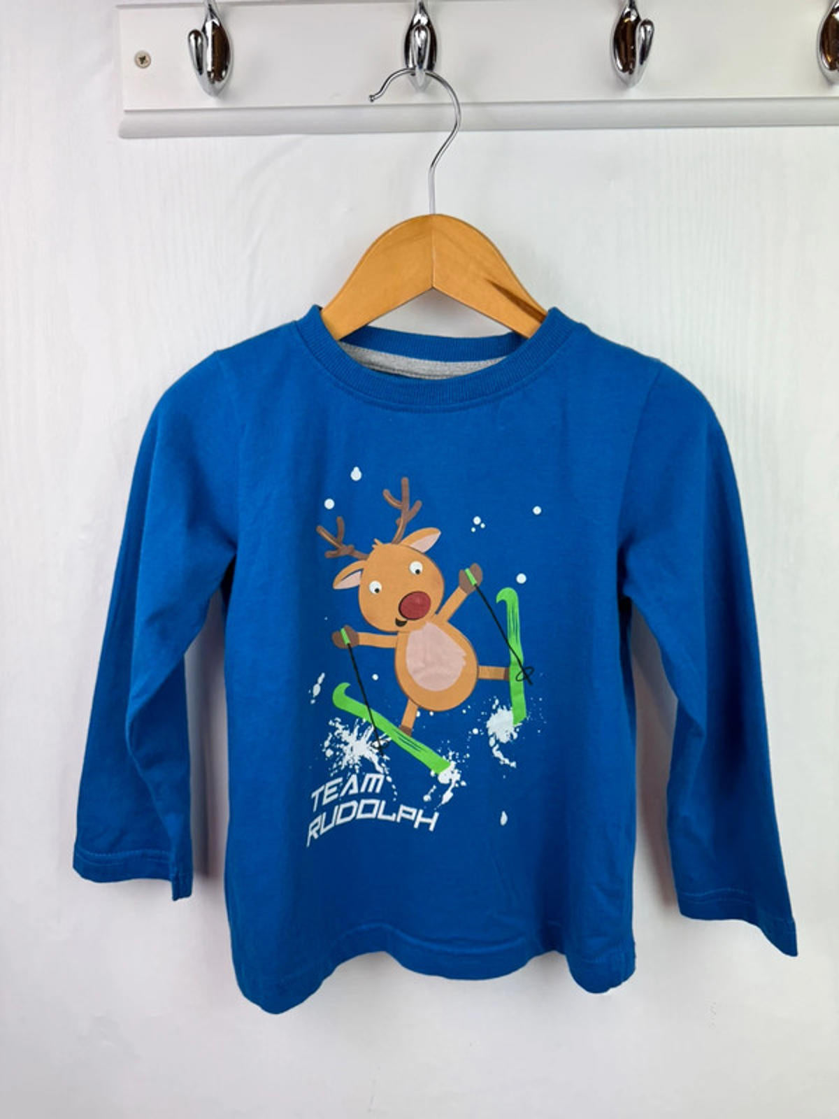 M&Co Team Rudolf Long Sleeve Top - Boys 2-3 Years